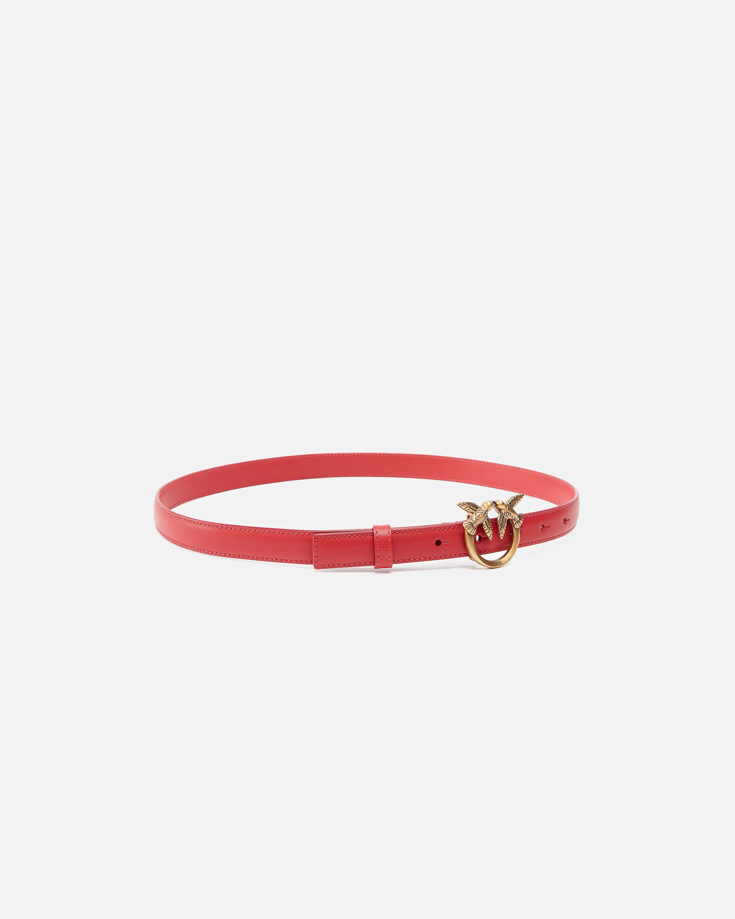 Cintura sottile Love Birds in pelle 2cm - Image 2