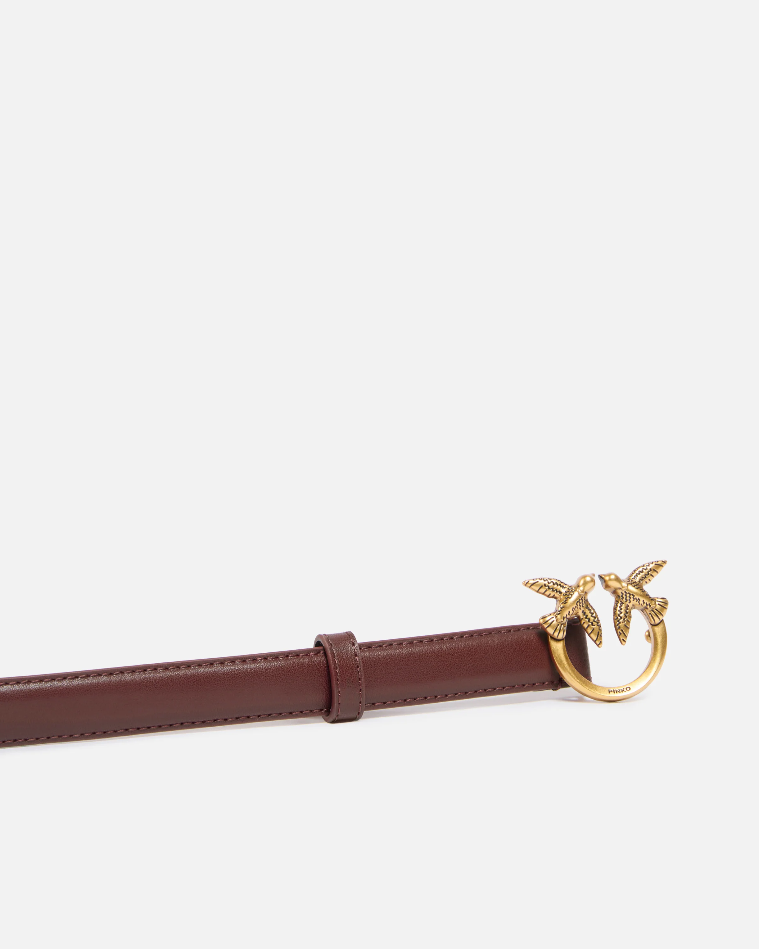 Cintura sottile Love Birds in pelle 2cm - Image 5