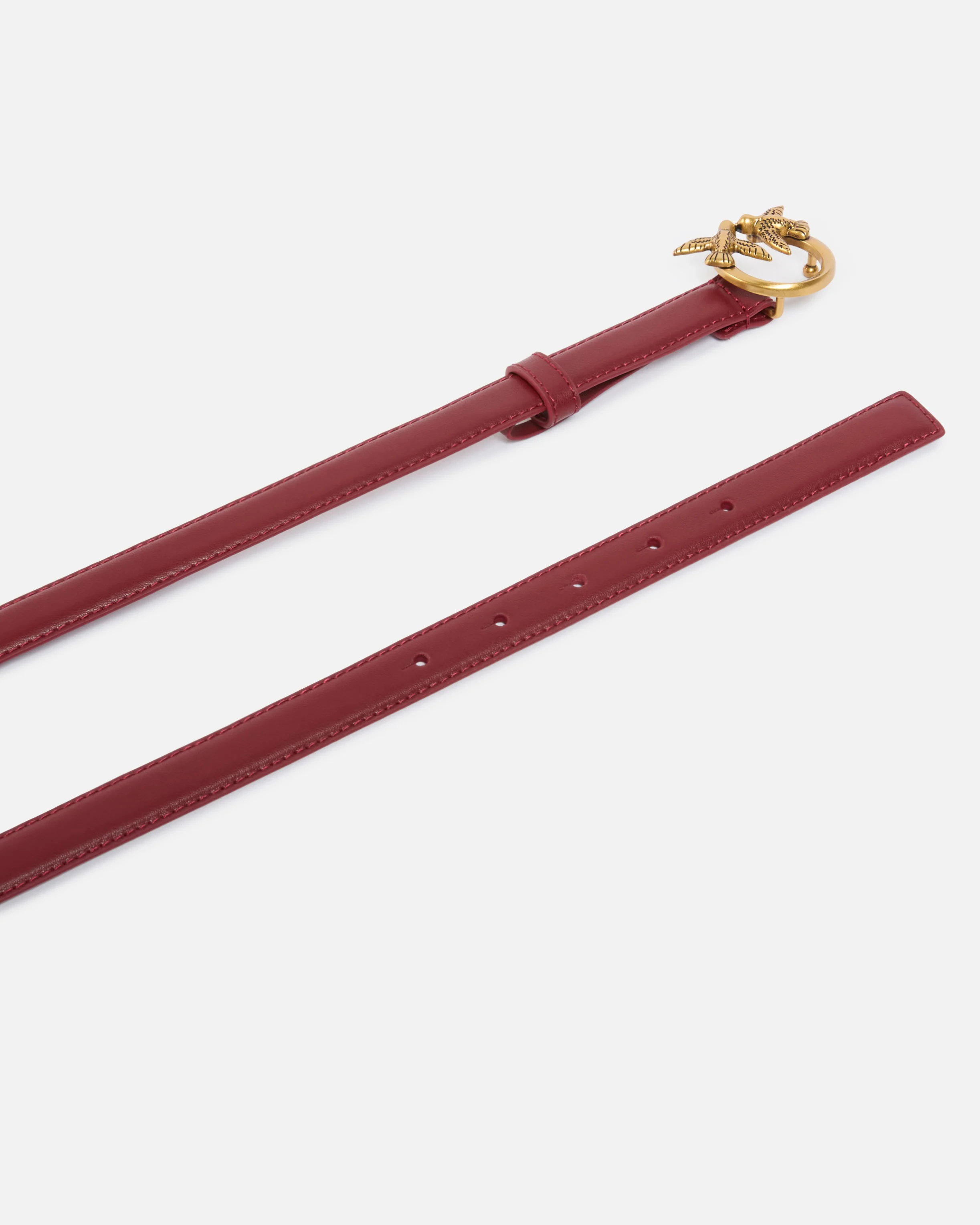 Cintura sottile Love Birds in pelle 2cm - Image 3