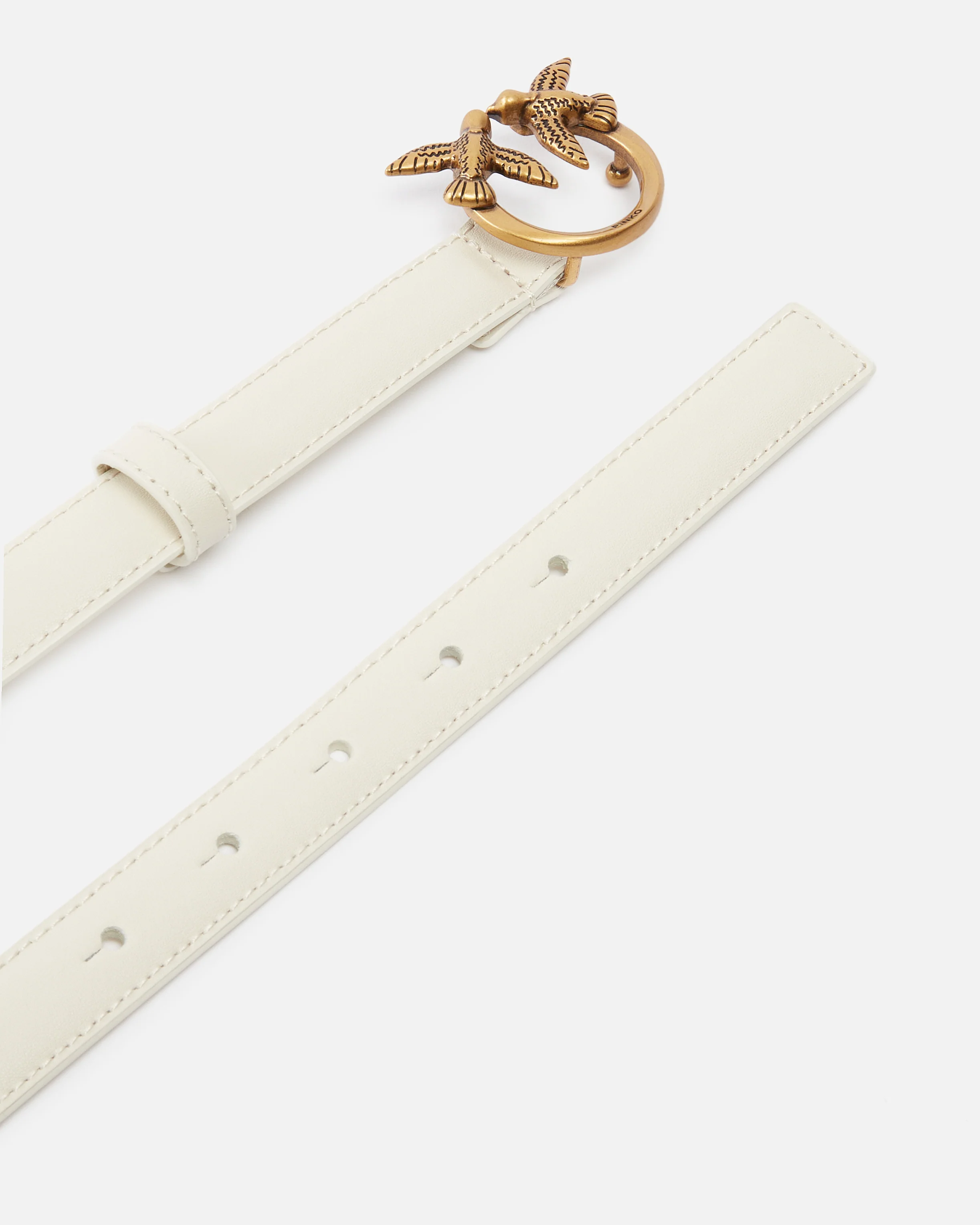 Cintura sottile Love Birds in pelle 2cm - Image 3
