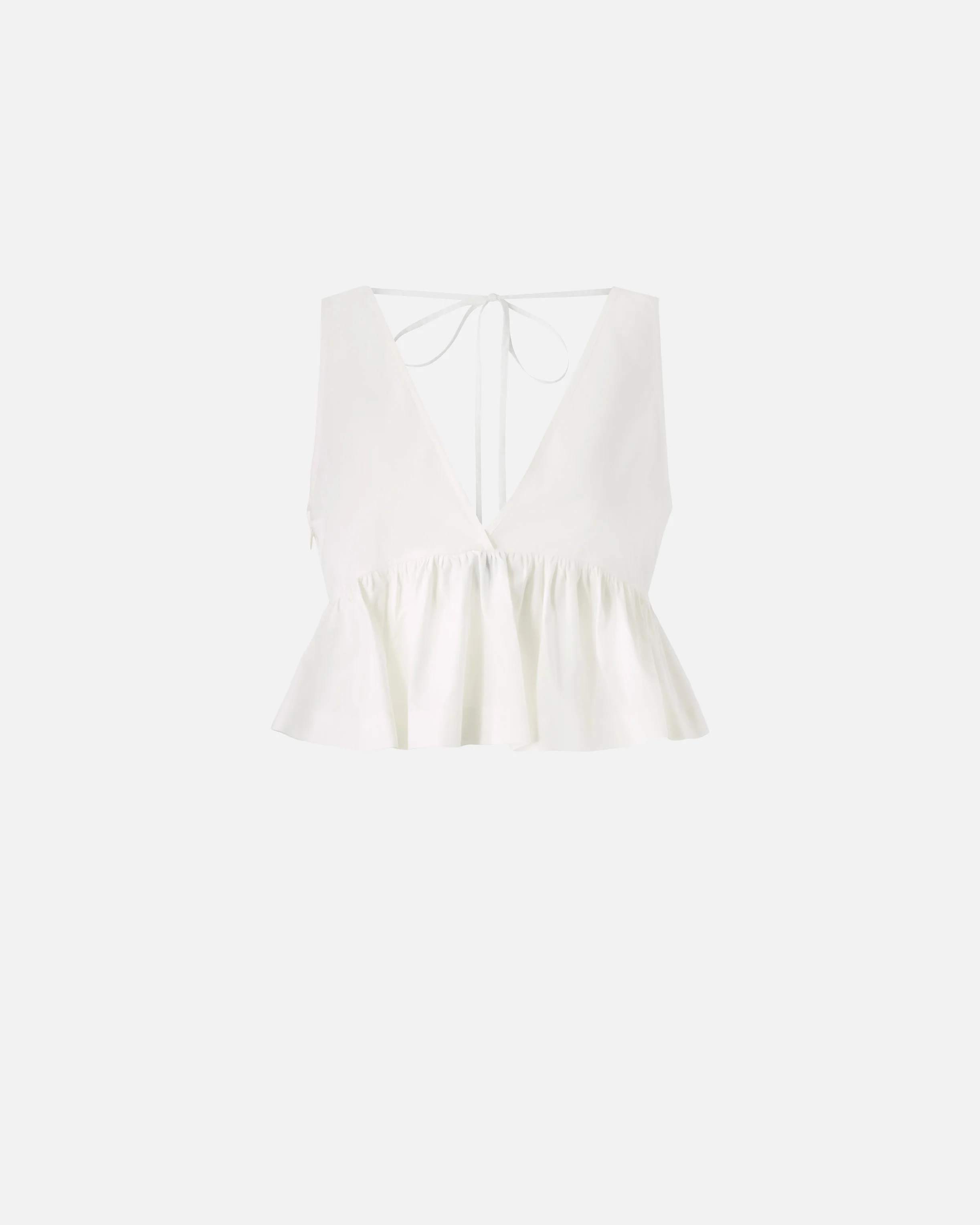 Crop top con volant e laccetti - Image 5
