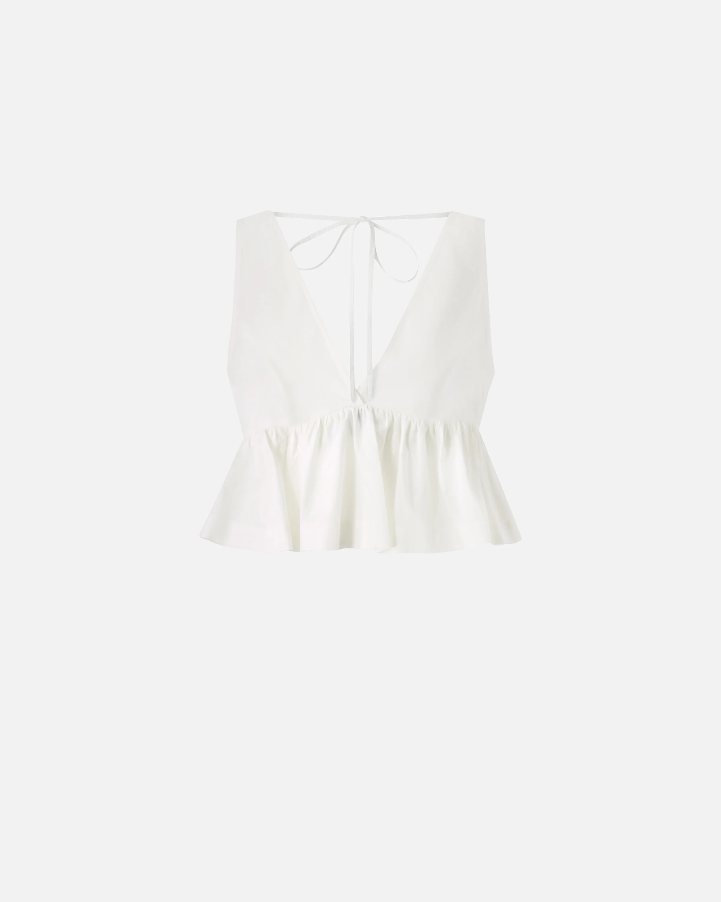 Crop top con volant e laccetti - Image 6