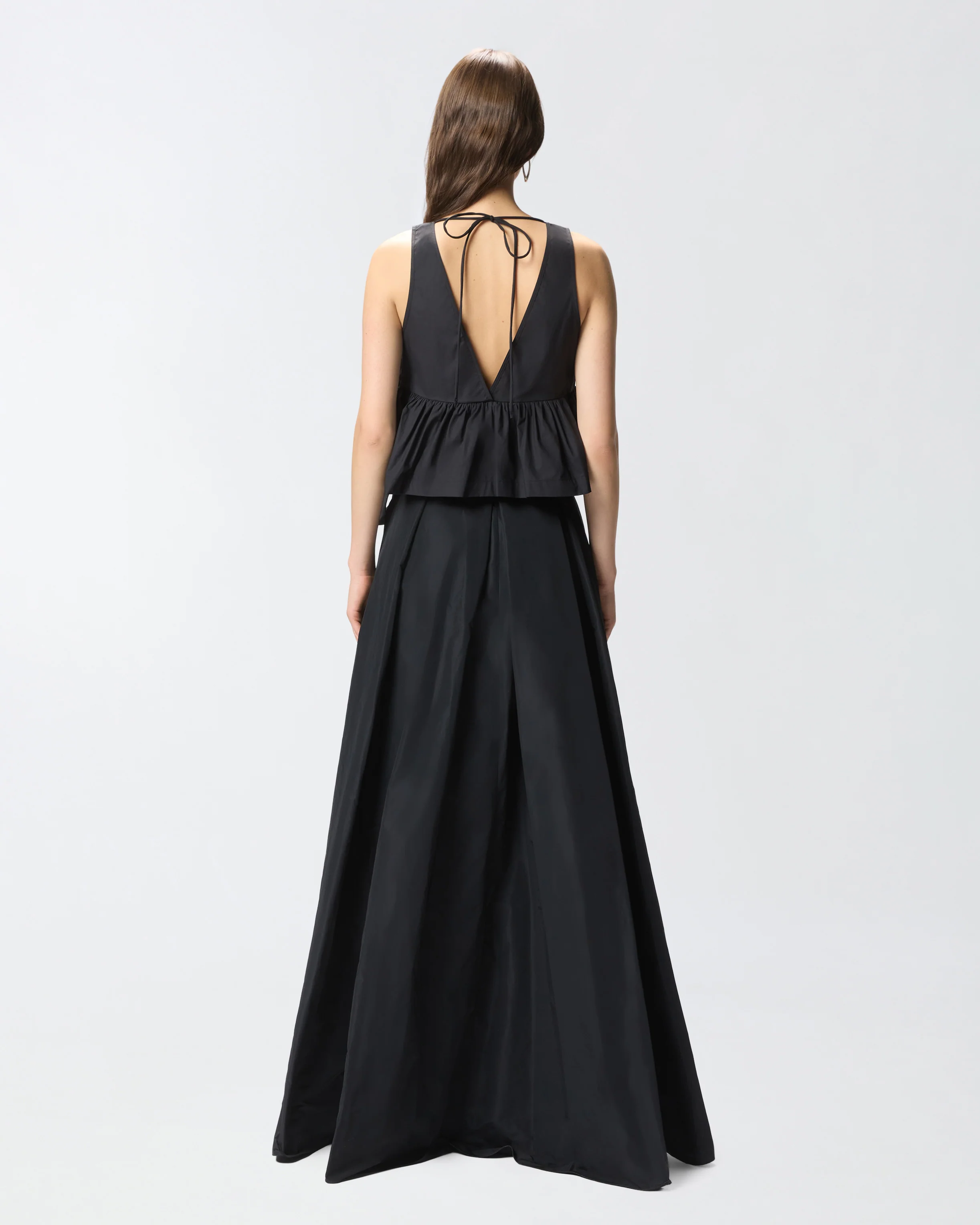 Crop top con volant e laccetti - Image 3