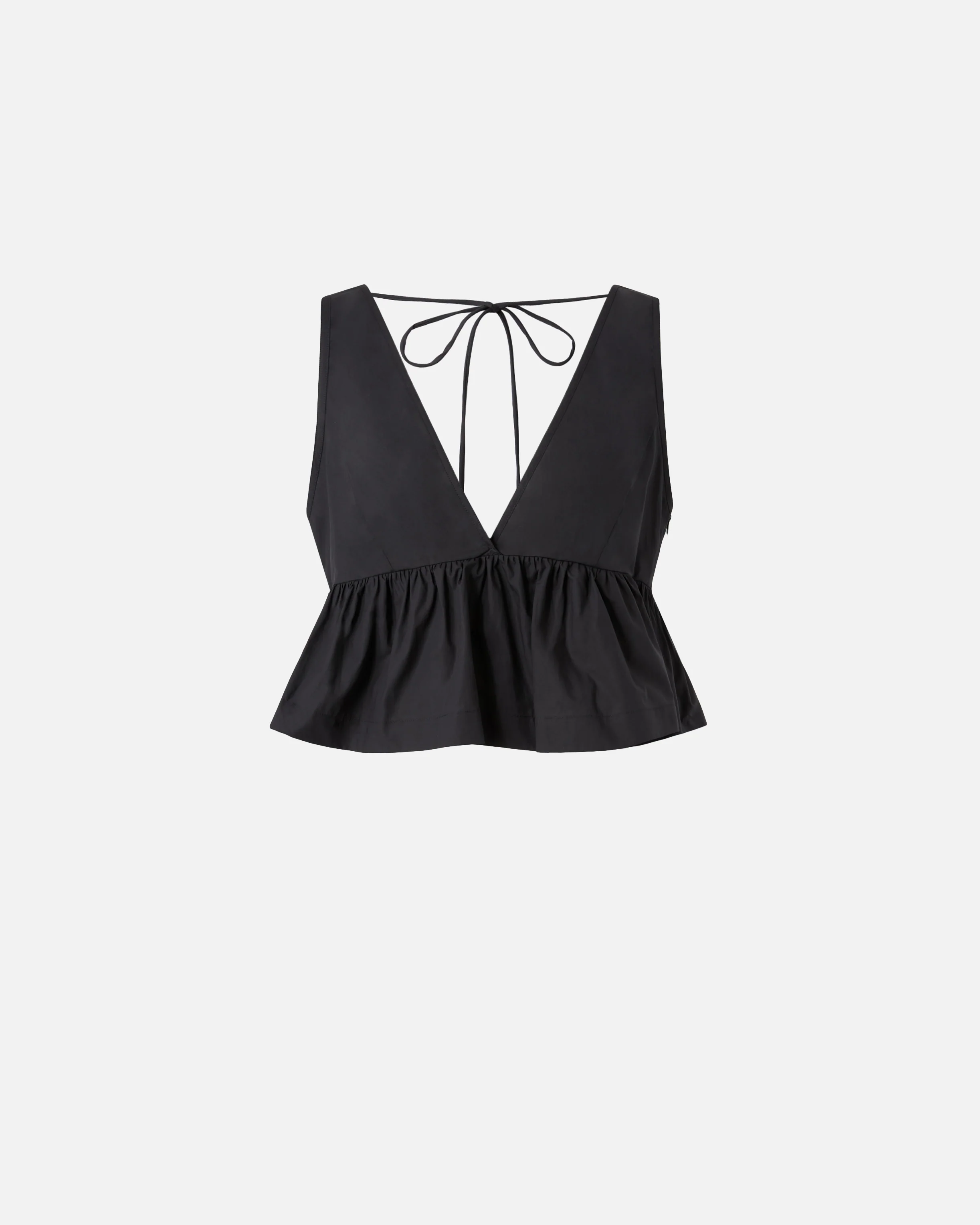 Crop top con volant e laccetti - Image 5
