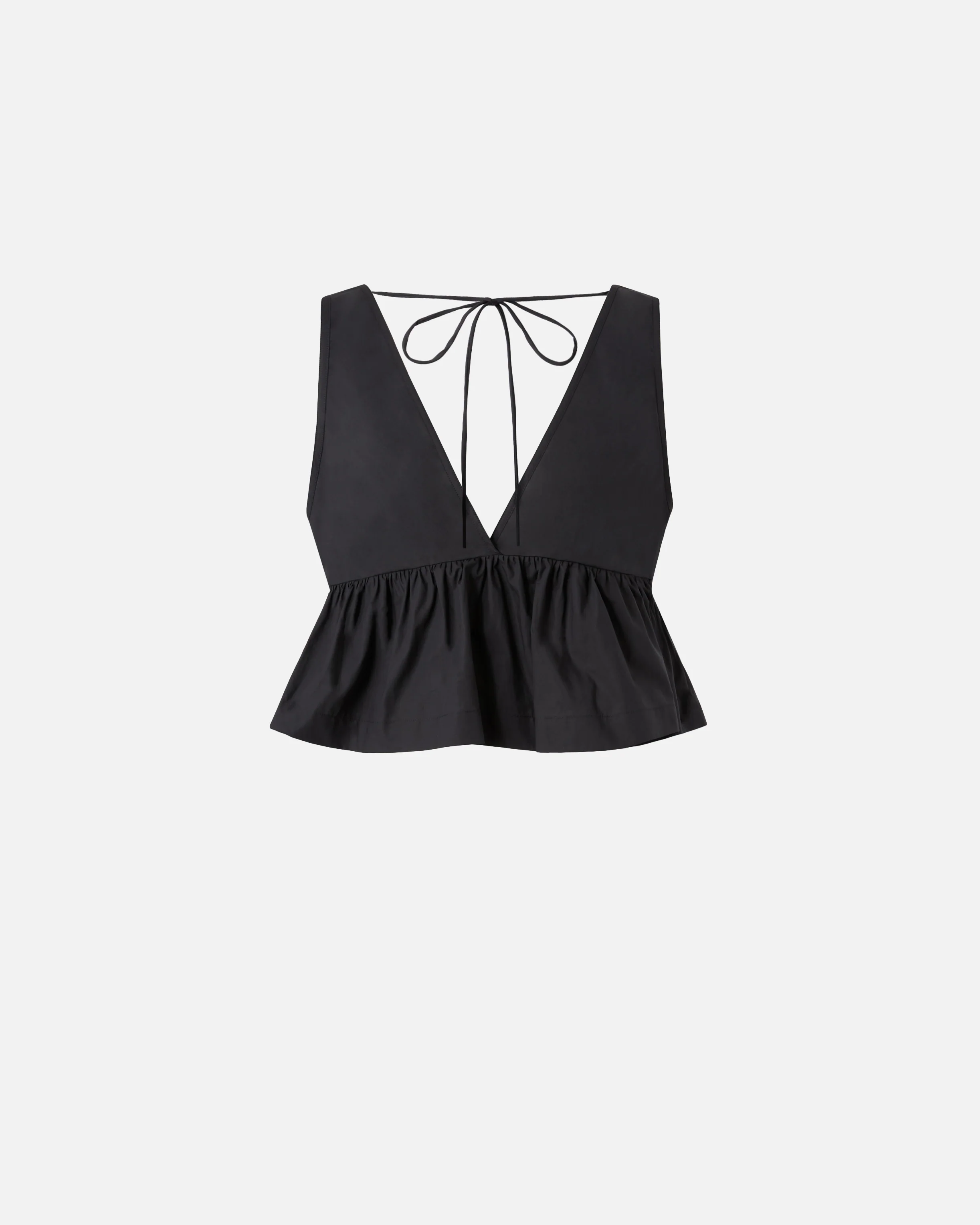 Crop top con volant e laccetti - Image 6