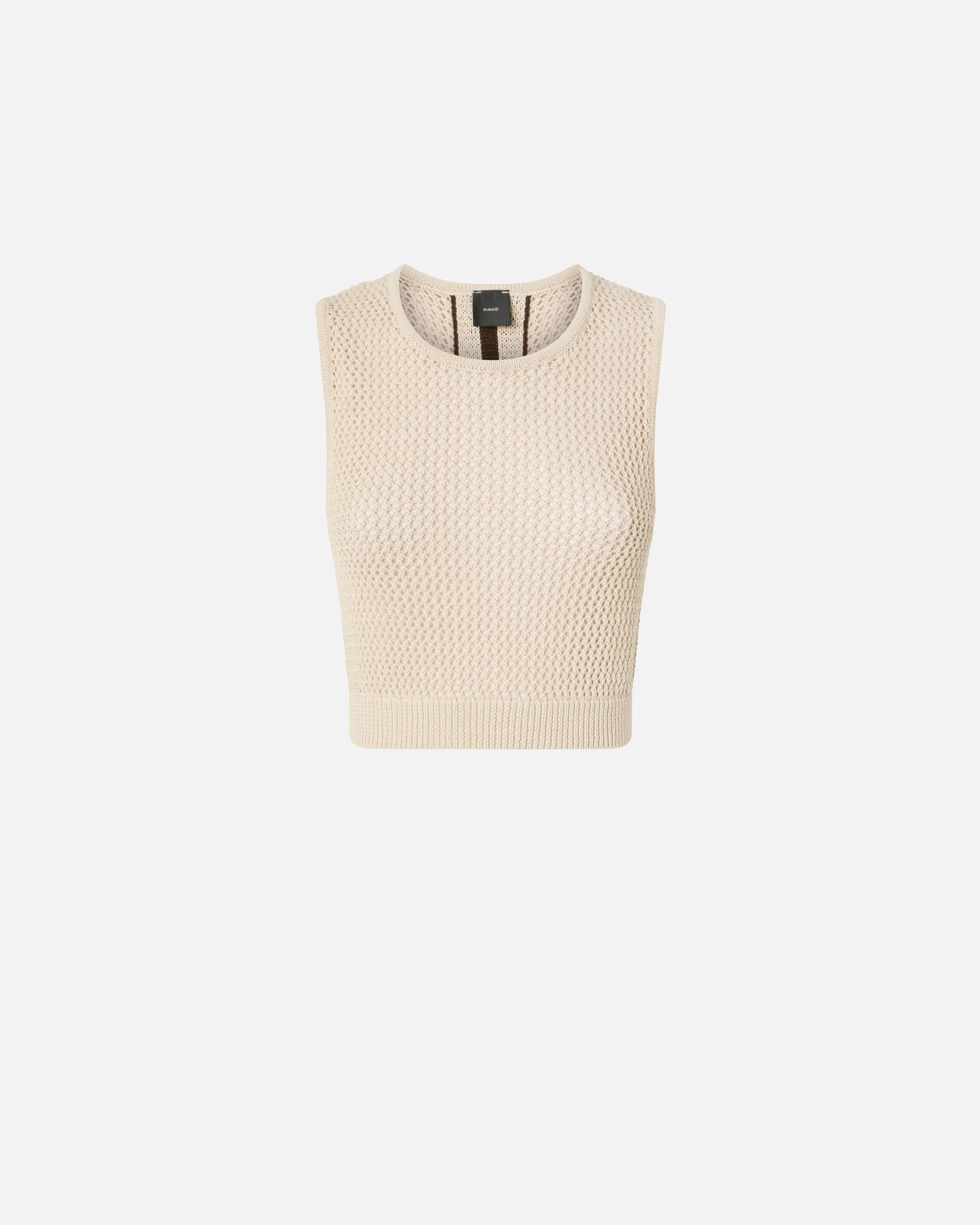Crop top smanicato con bande sul retro - Image 5