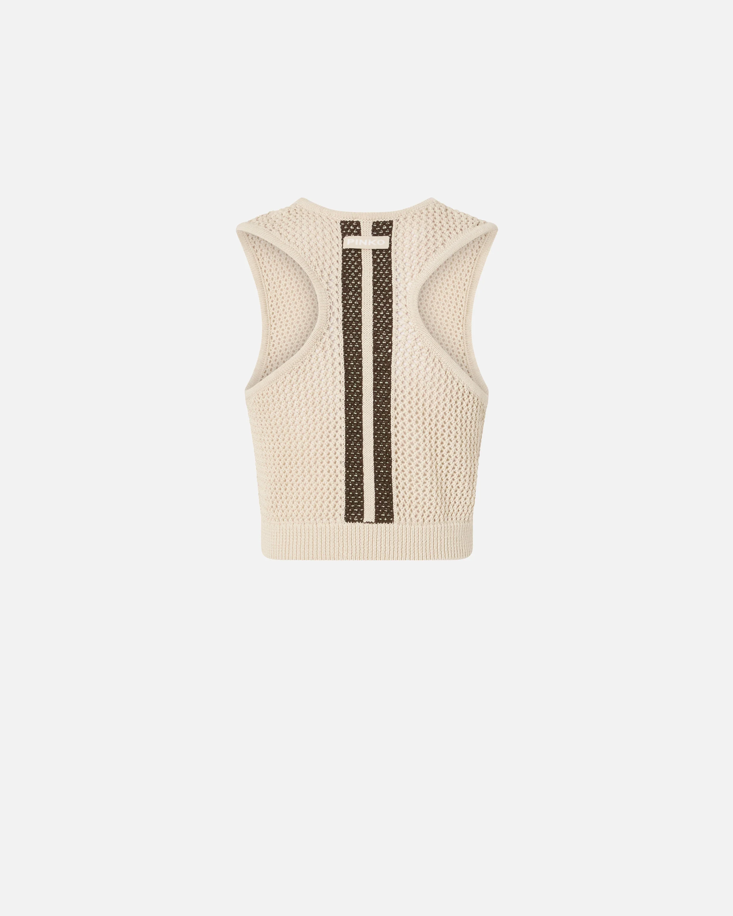 Crop top smanicato con bande sul retro - Image 6
