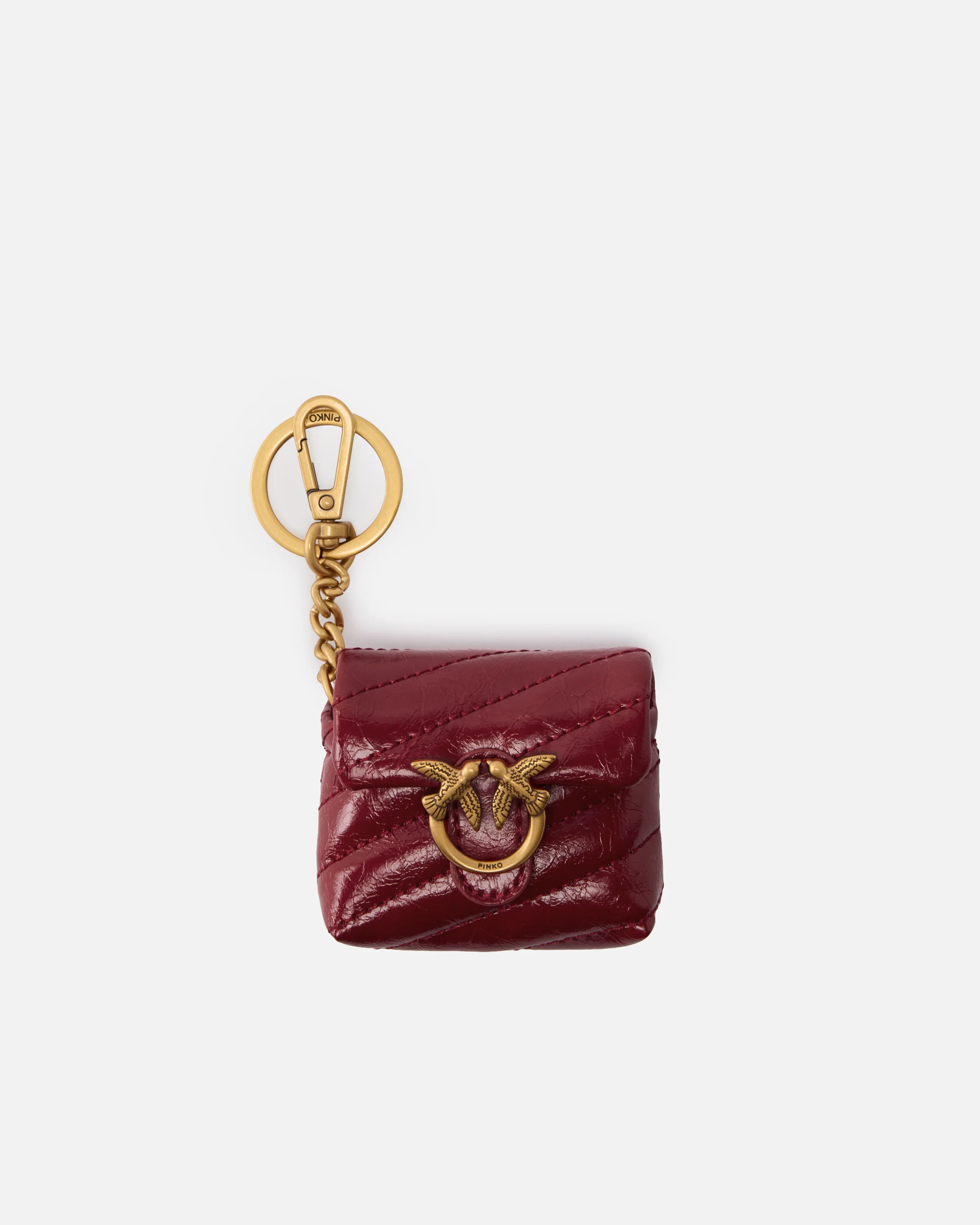 Custodia AirPods Love Bag Puff in pelle lucida