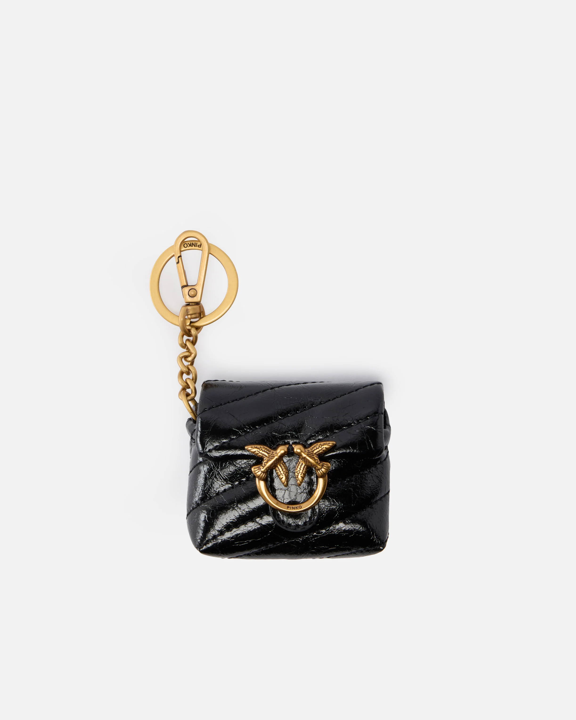 Custodia AirPods Love Bag Puff in pelle lucida