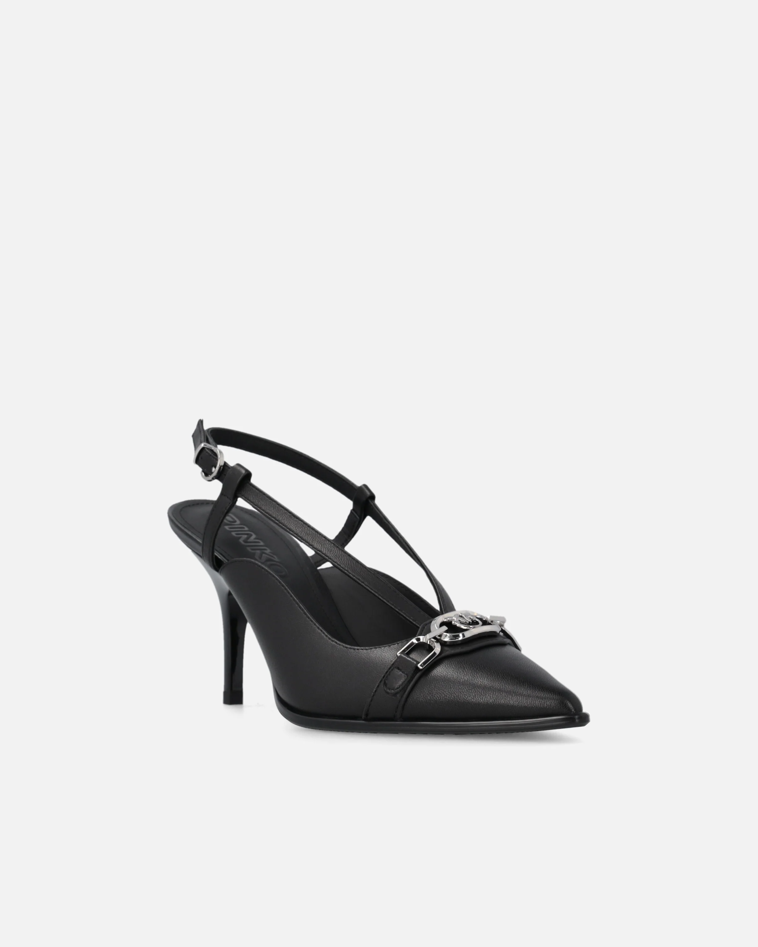 Décolleté sling-back in nappa con cinturini e tacco stiletto - Image 2