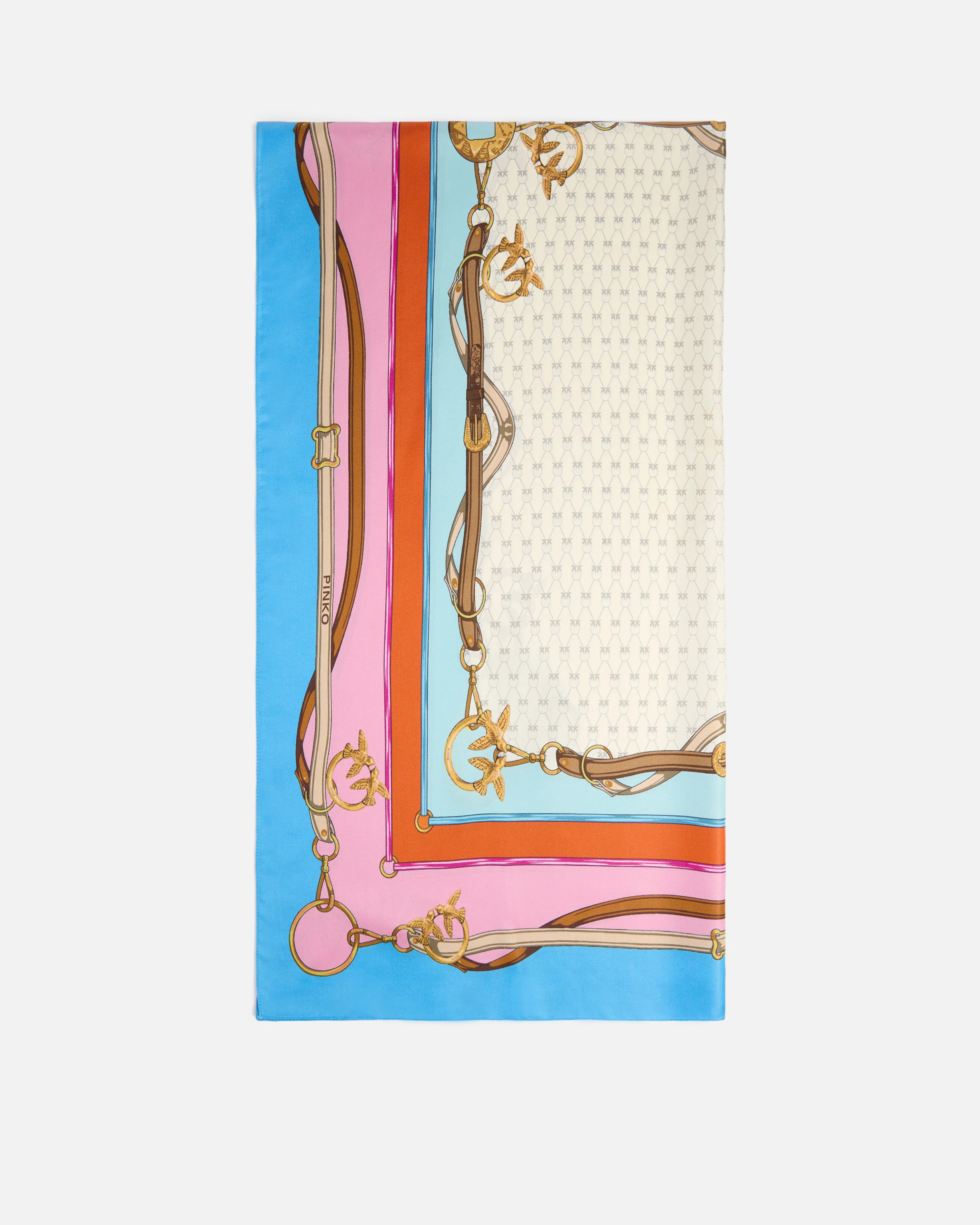Foulard con stampa multicolor
