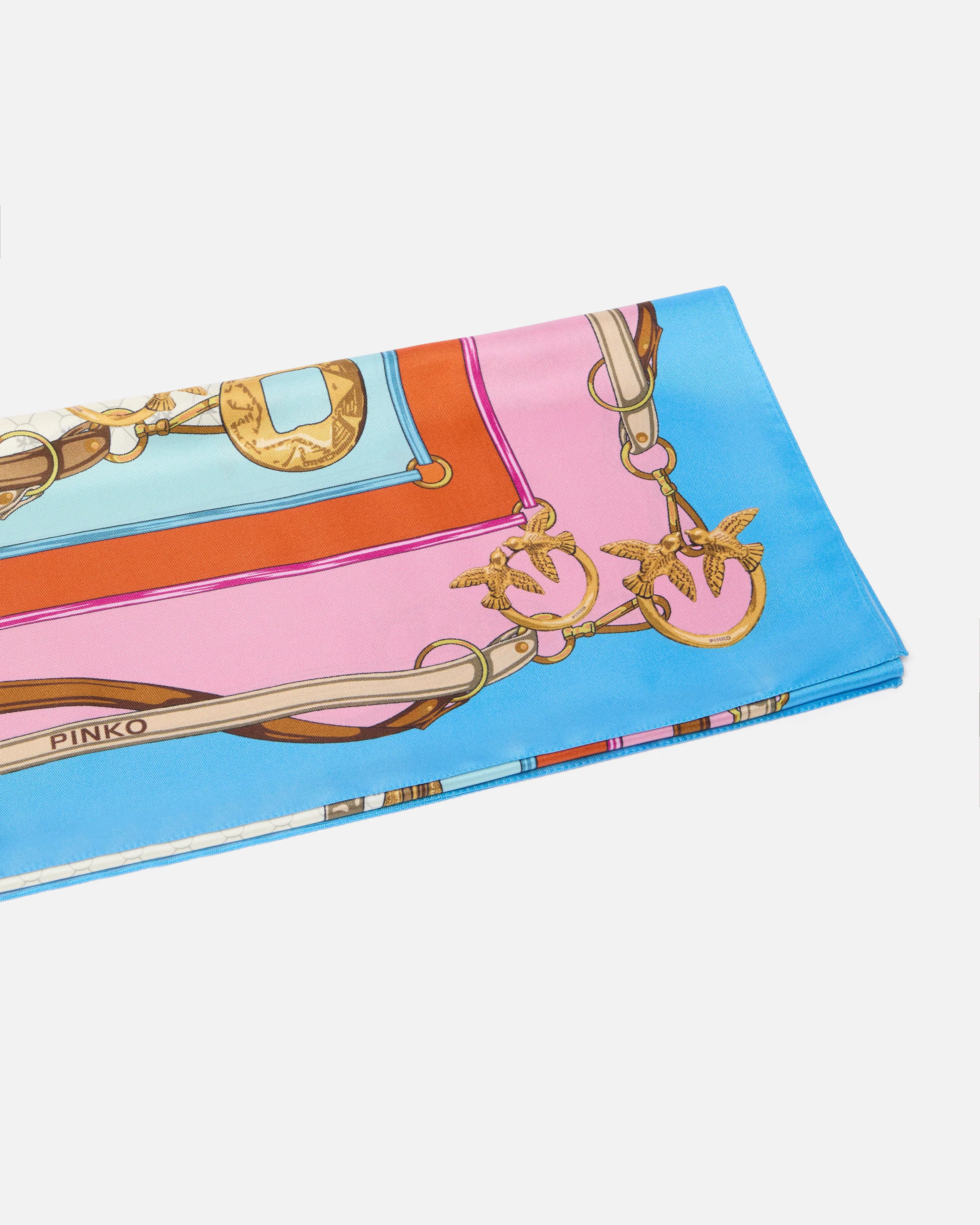 Foulard con stampa multicolor - Image 4