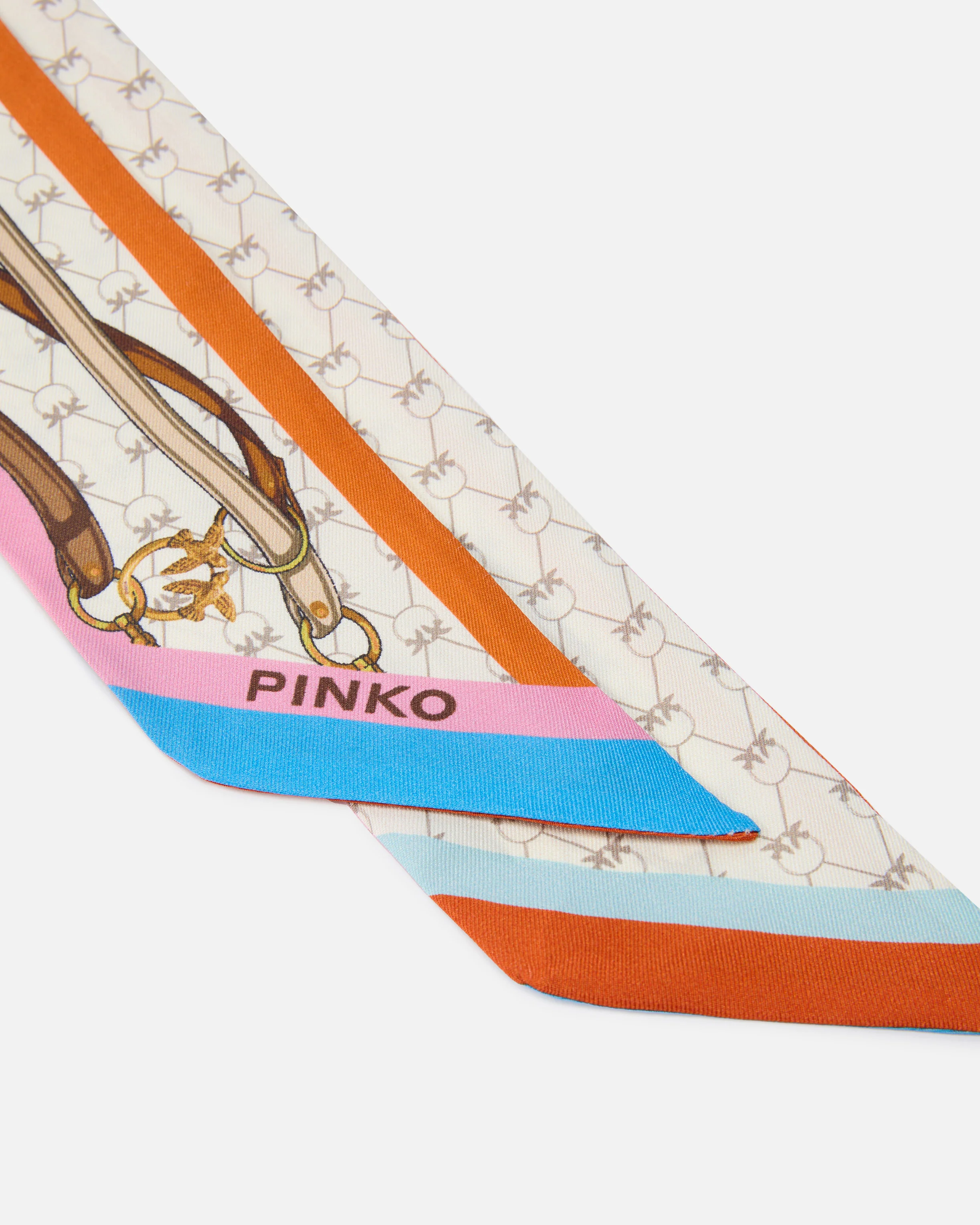 Foulard sottile con stampa multicolor - Image 3