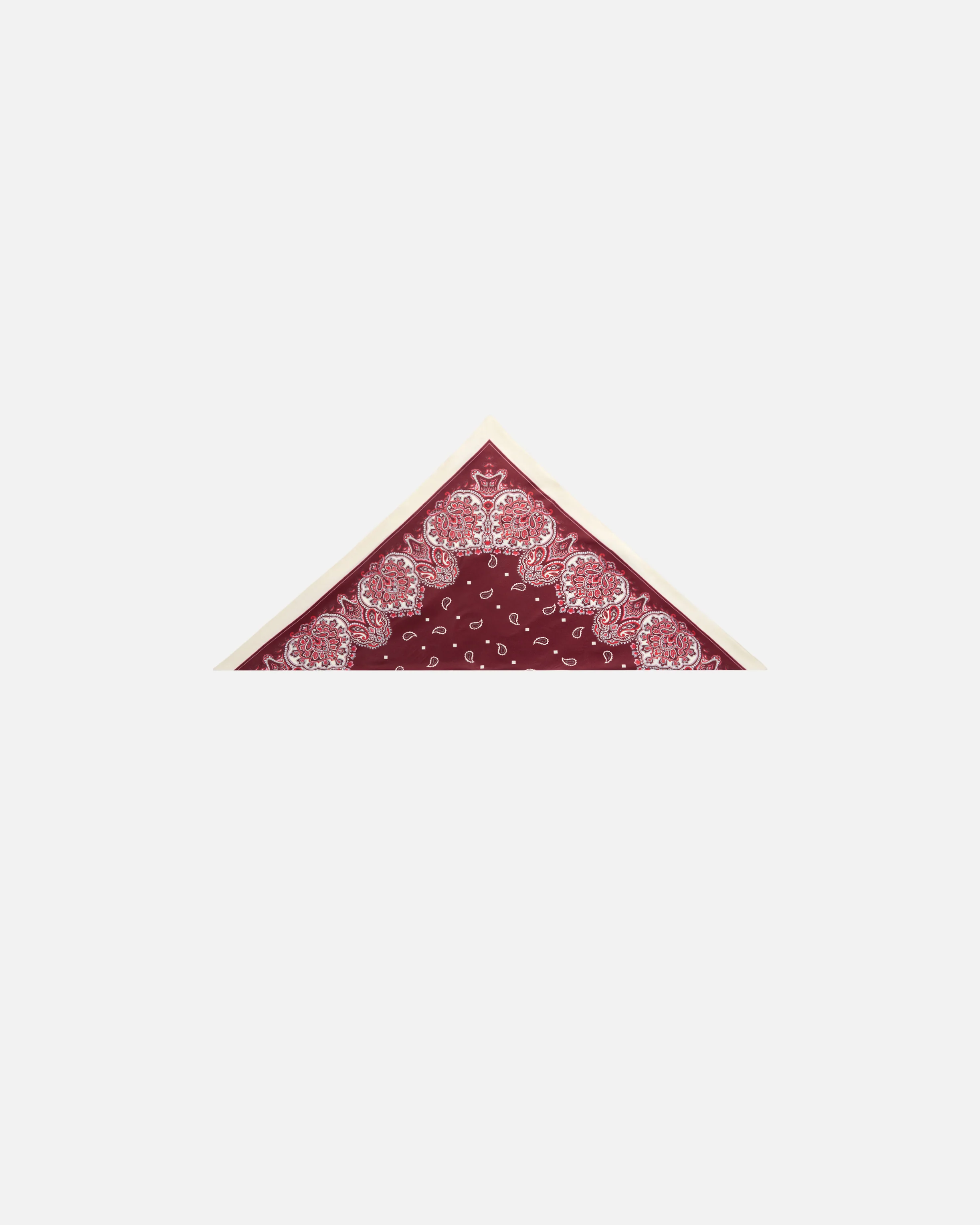 Foulard triangolare con stampa paisley floreale - Image 2