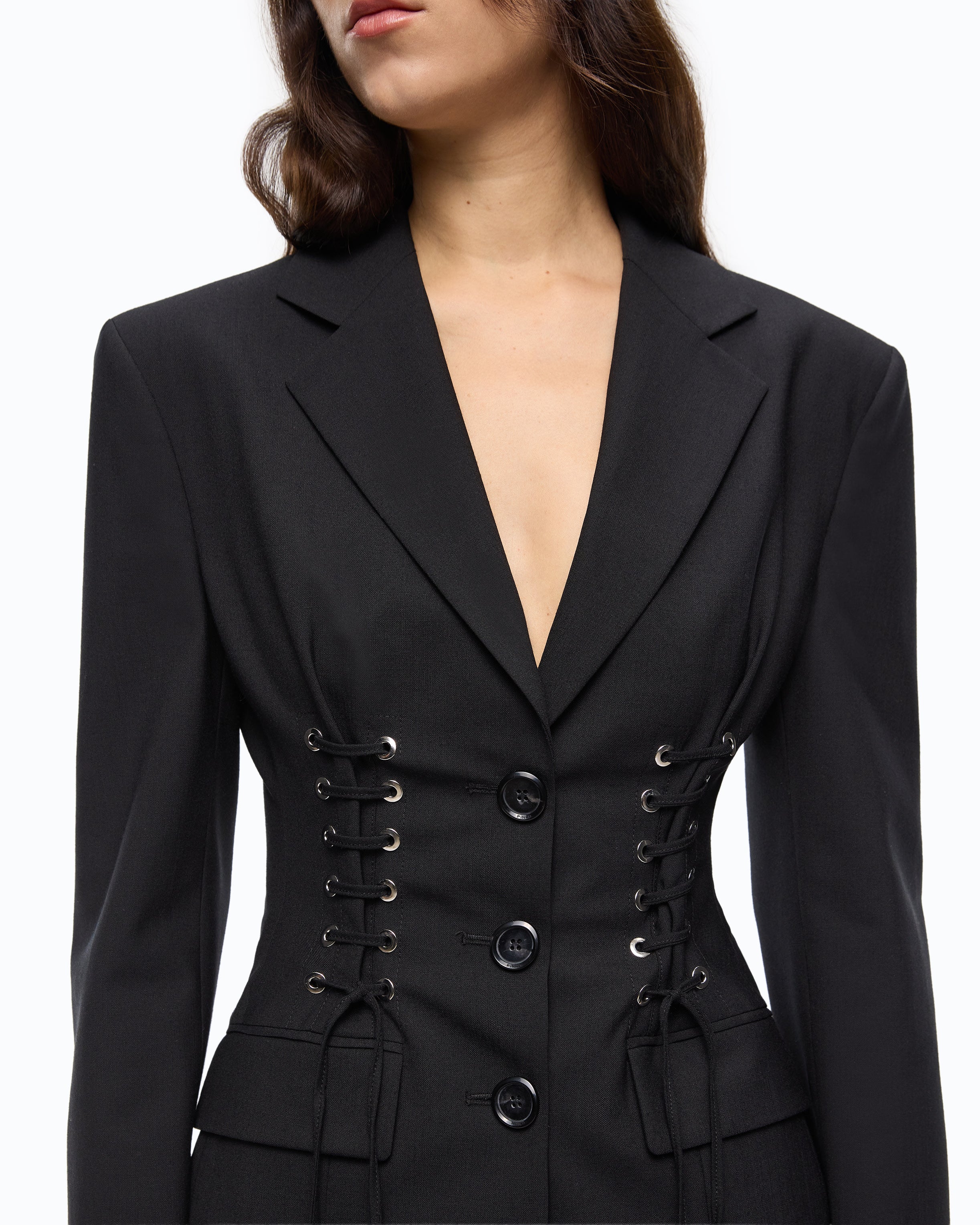 Giacca aderente con design bustier - Image 3