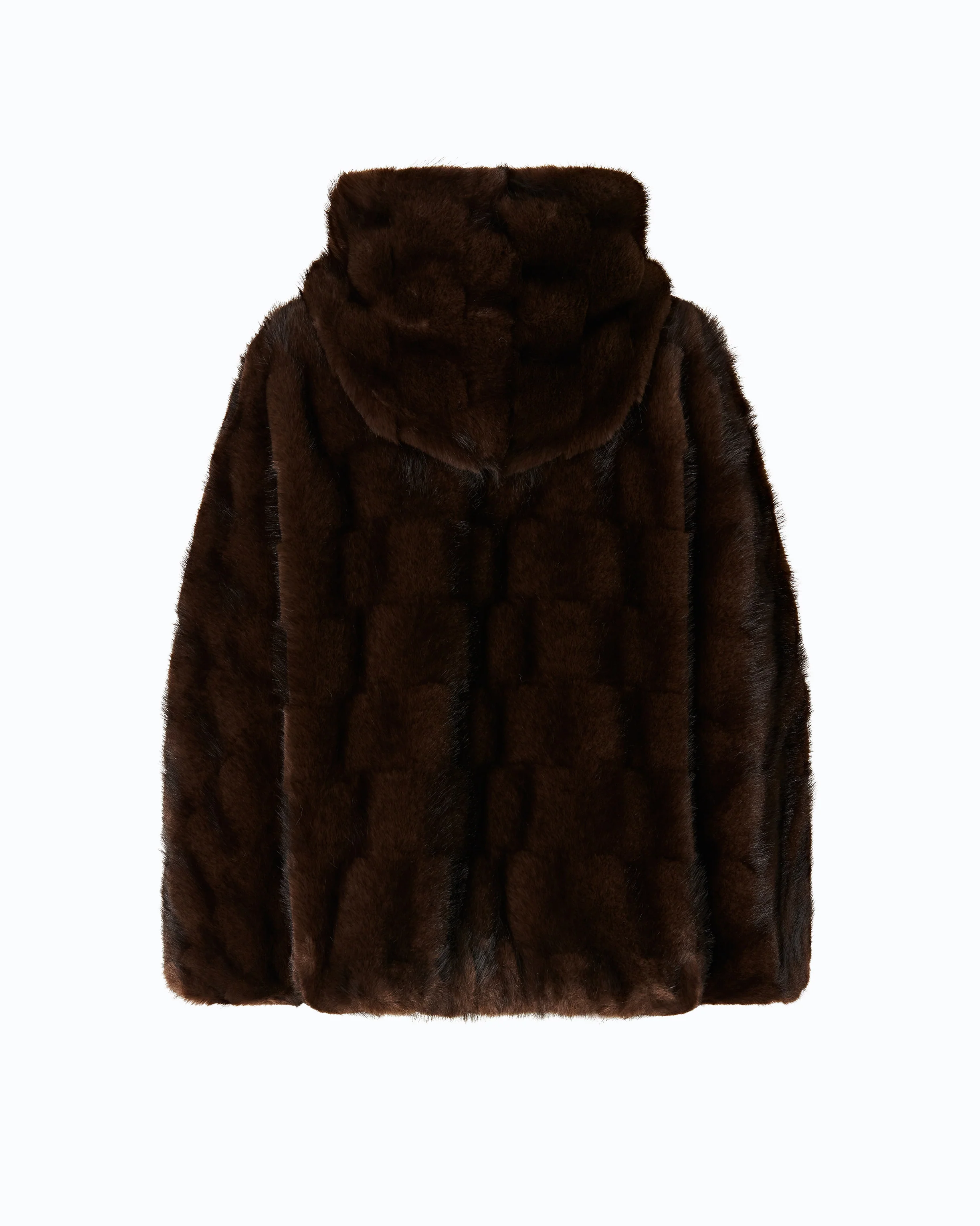 Giacca blouson effetto pelliccia con cappuccio - Image 6