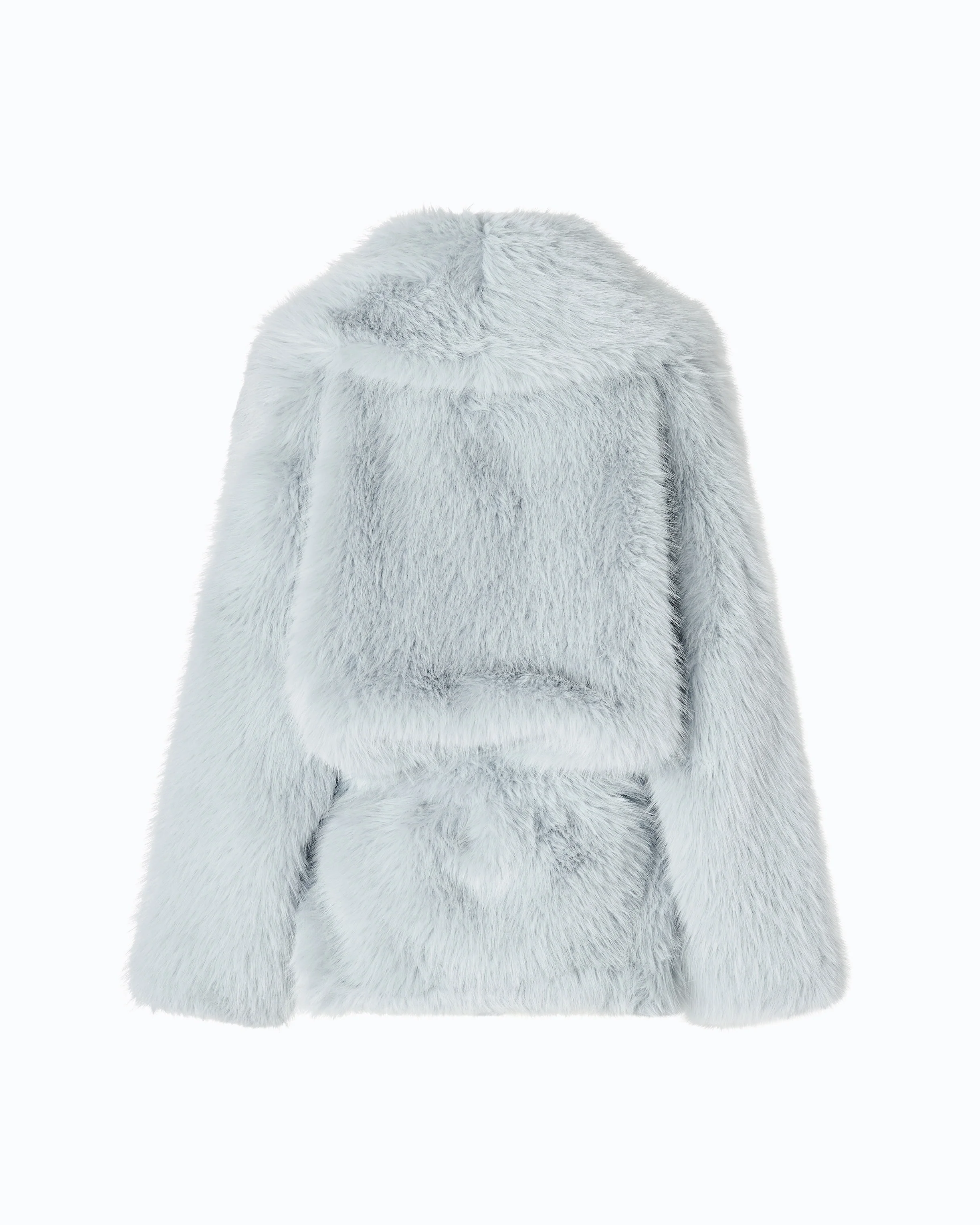 Giacca blouson effetto pelliccia con cintura - Image 6