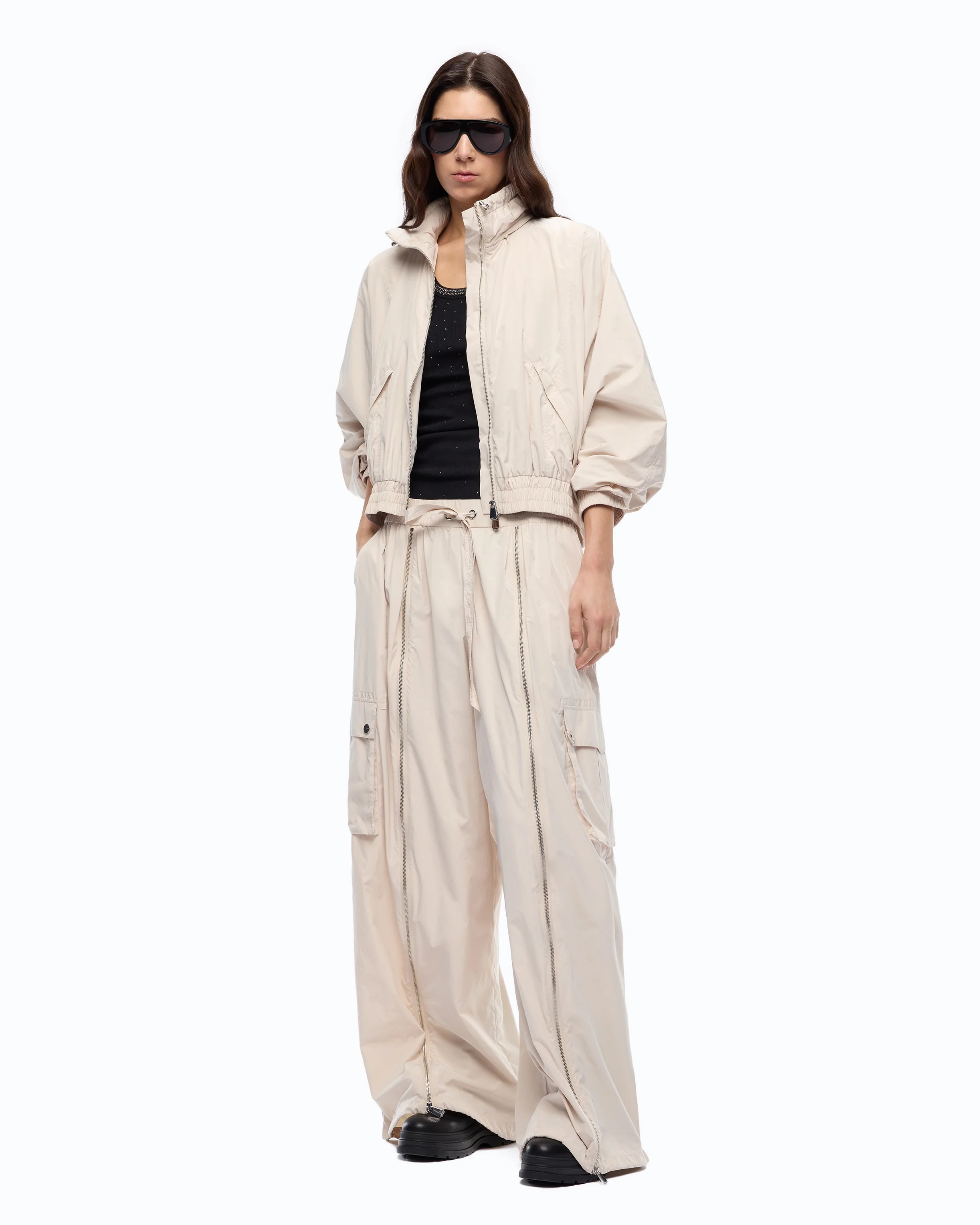Giacca blouson oversize con coulisse - Image 2