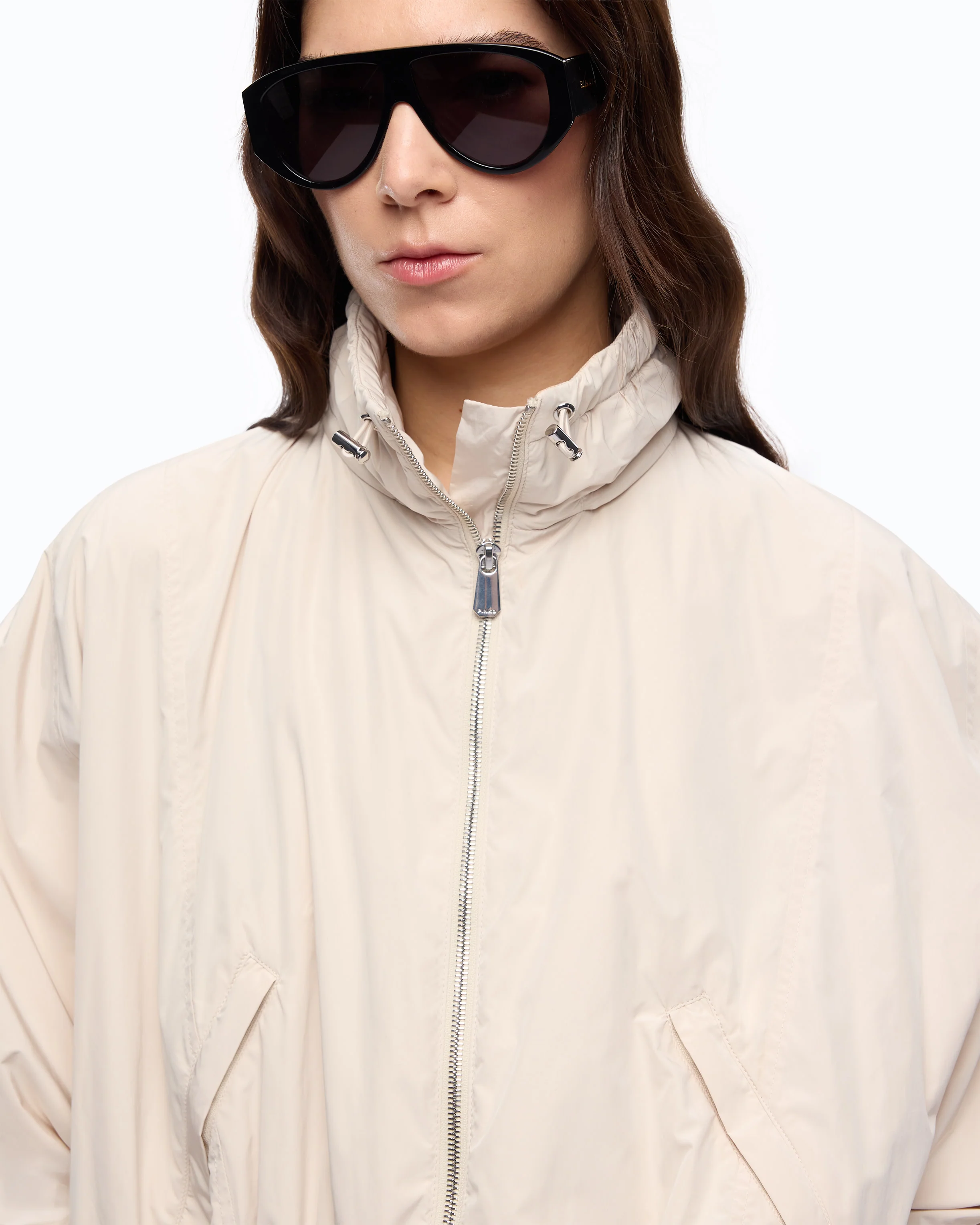 Giacca blouson oversize con coulisse - Image 3