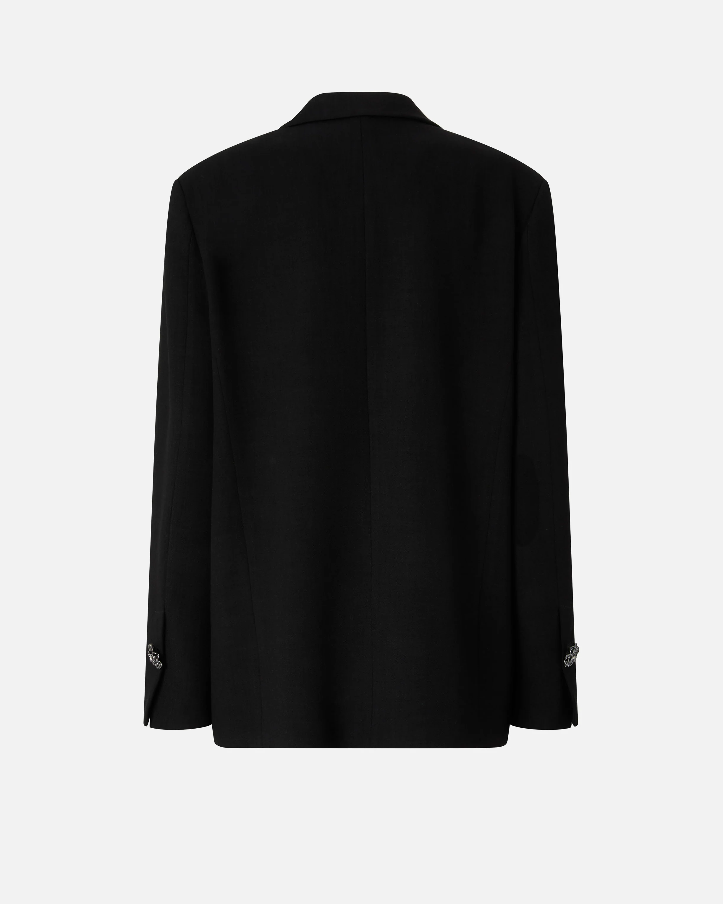 Giacca fiammata con revers in satin - Image 6