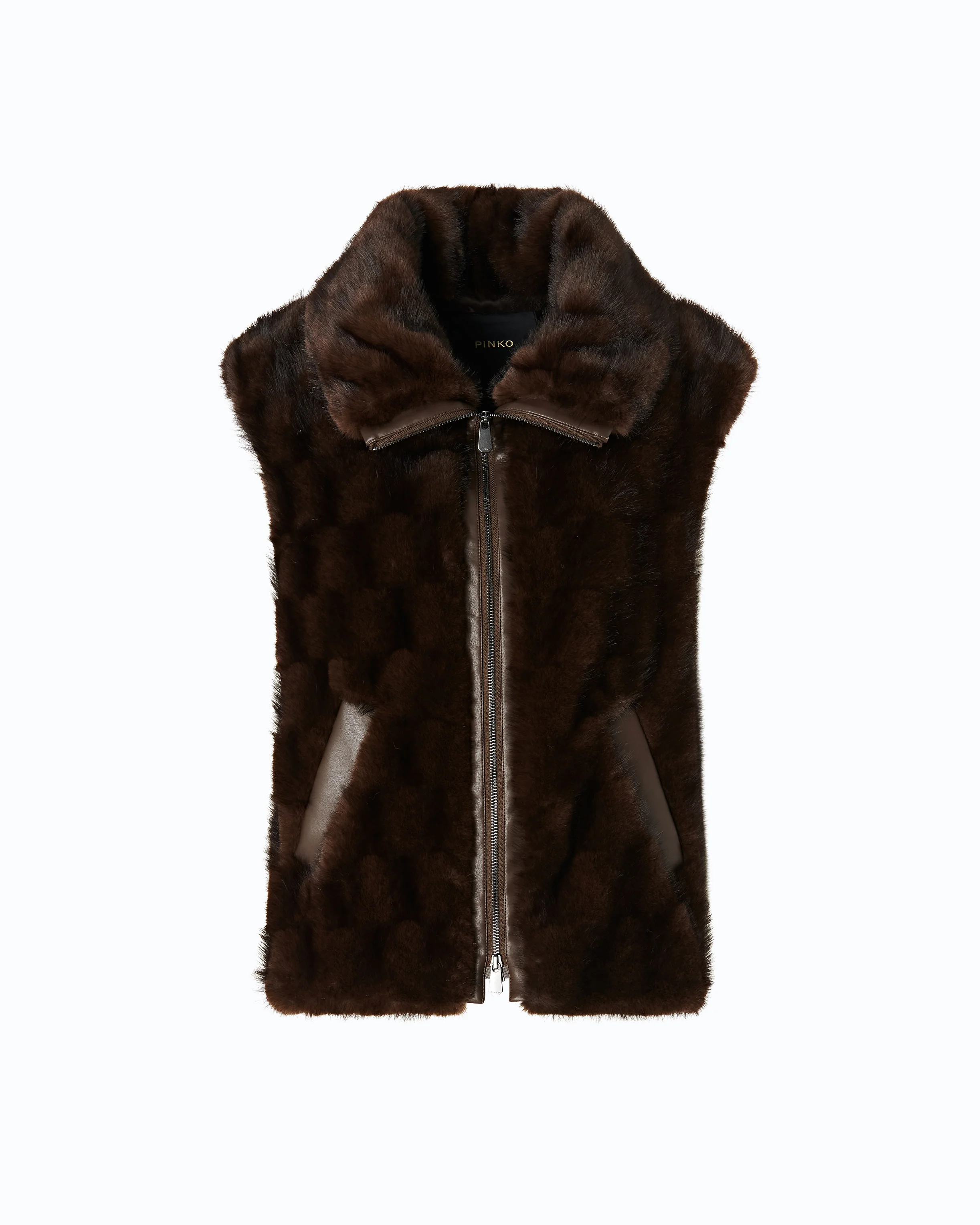 Gilet effetto pelliccia con zip - Image 5