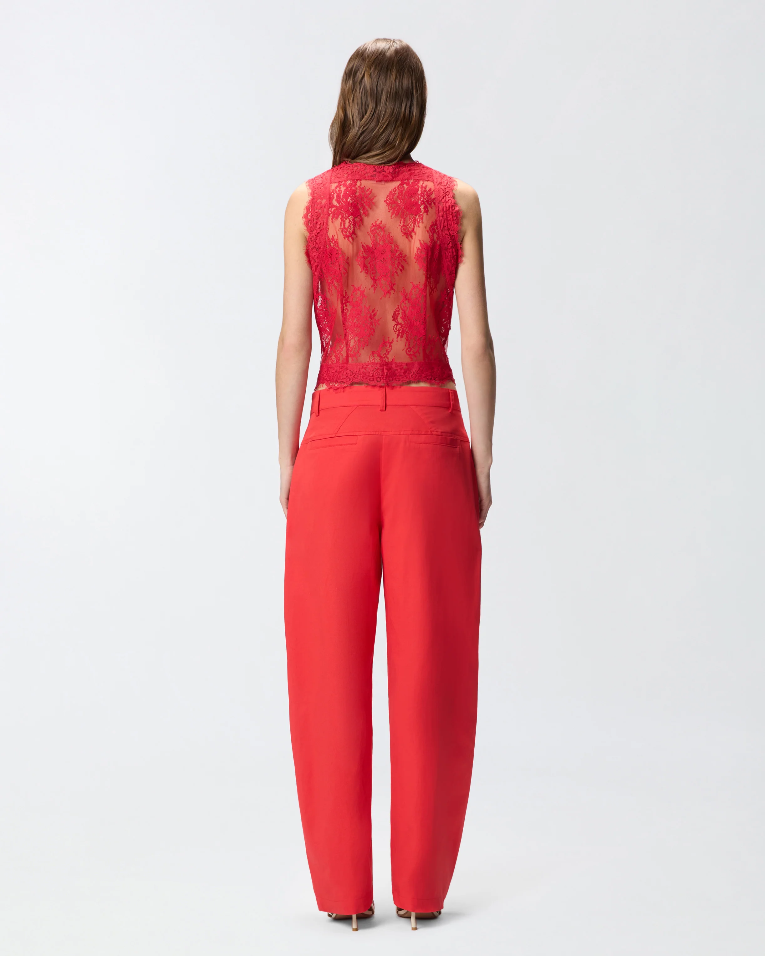 Gilet in pizzo valencienne floreale - Image 3
