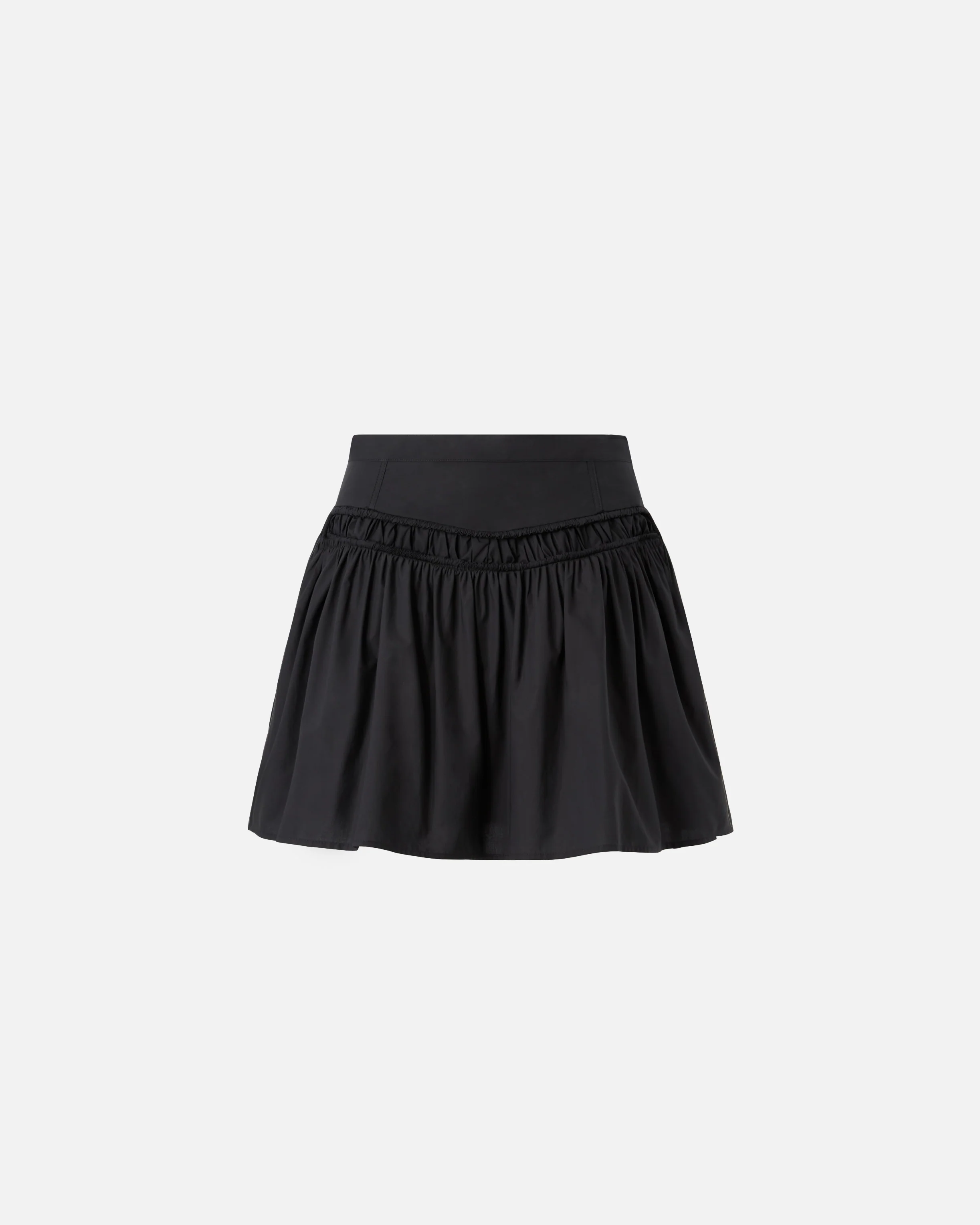 Gonna corta con arricci e coulisse - Image 6