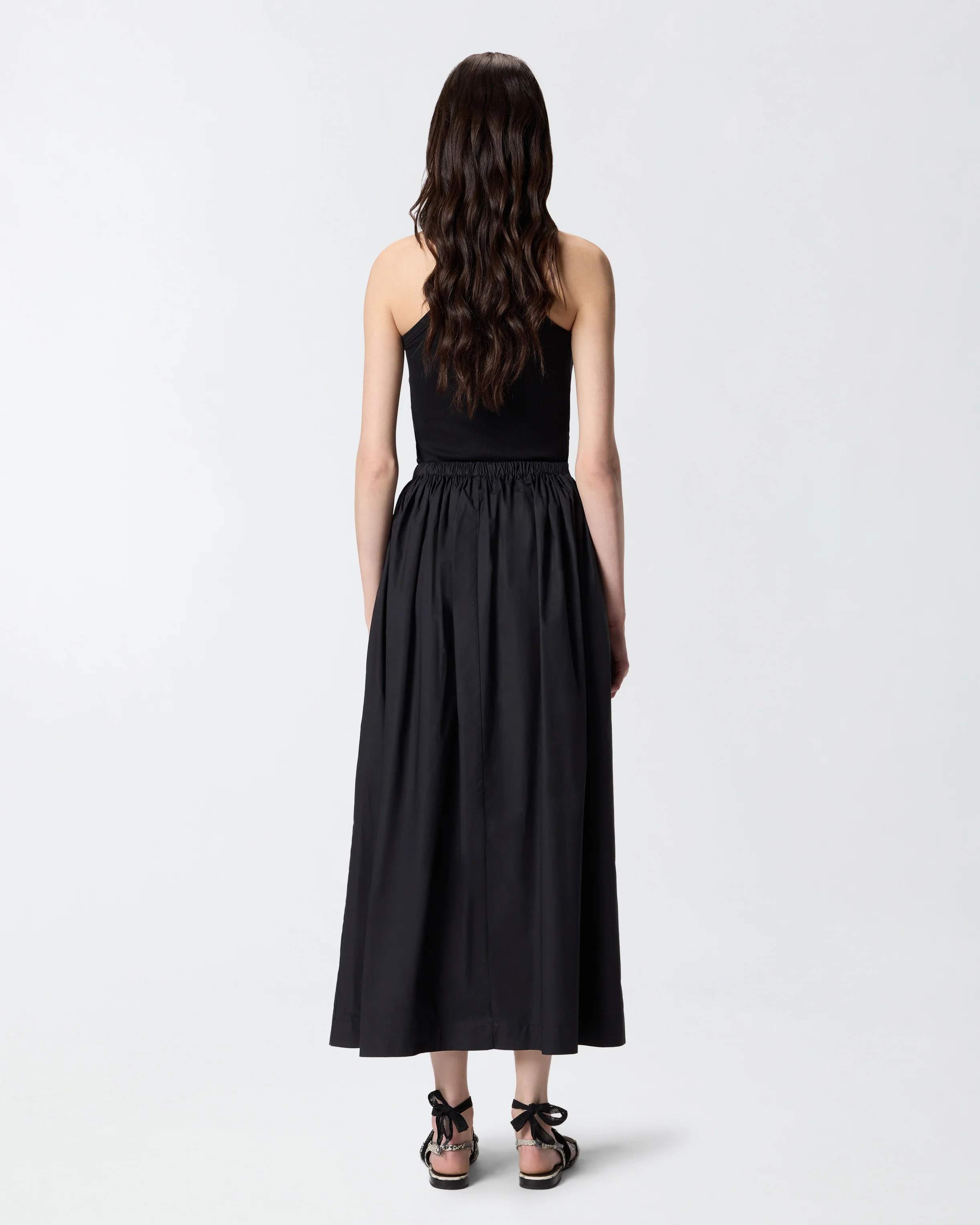 Gonna lunga con vita elasticizzata - Image 3