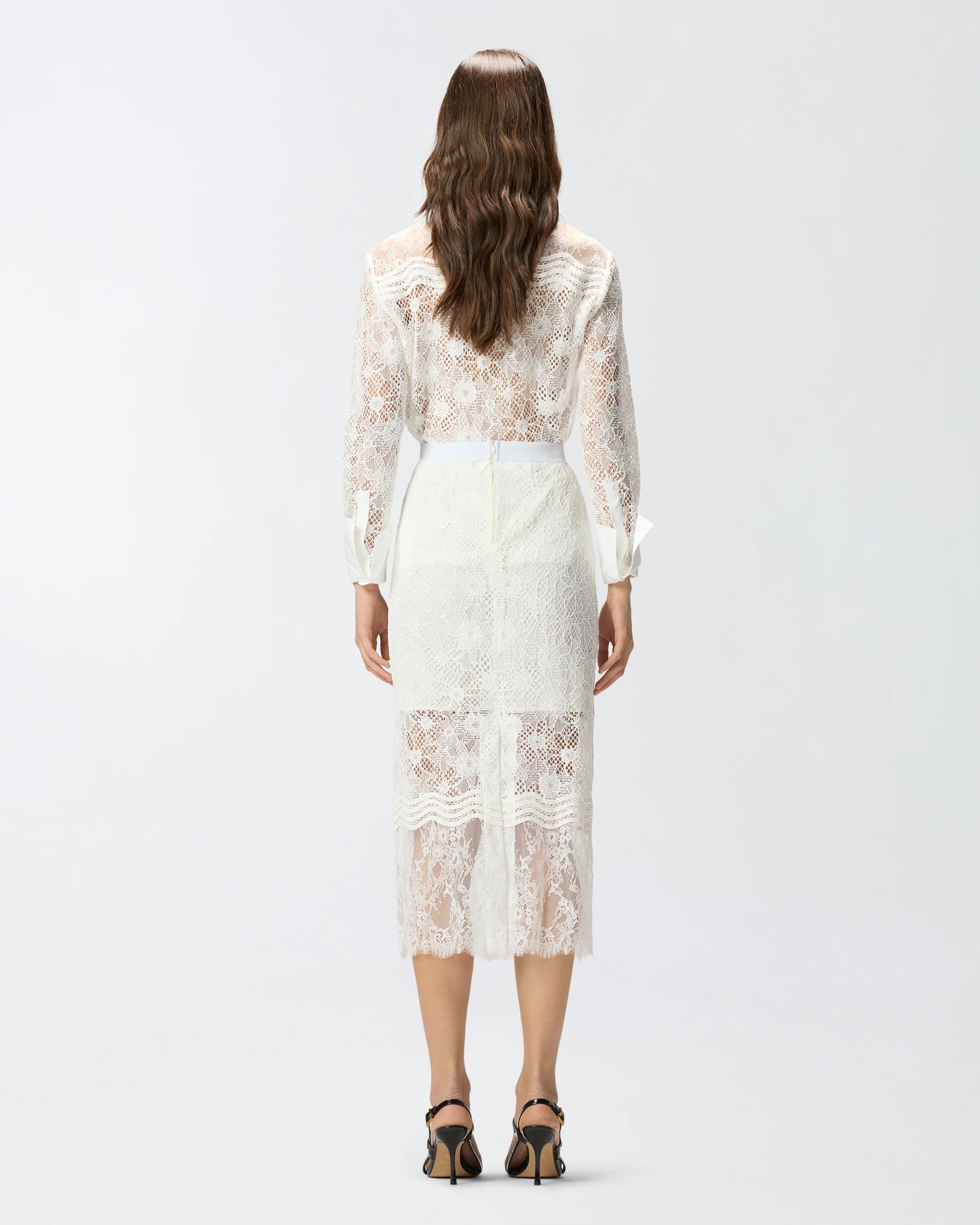 Gonna midi in pizzo con spacchetti - Image 3