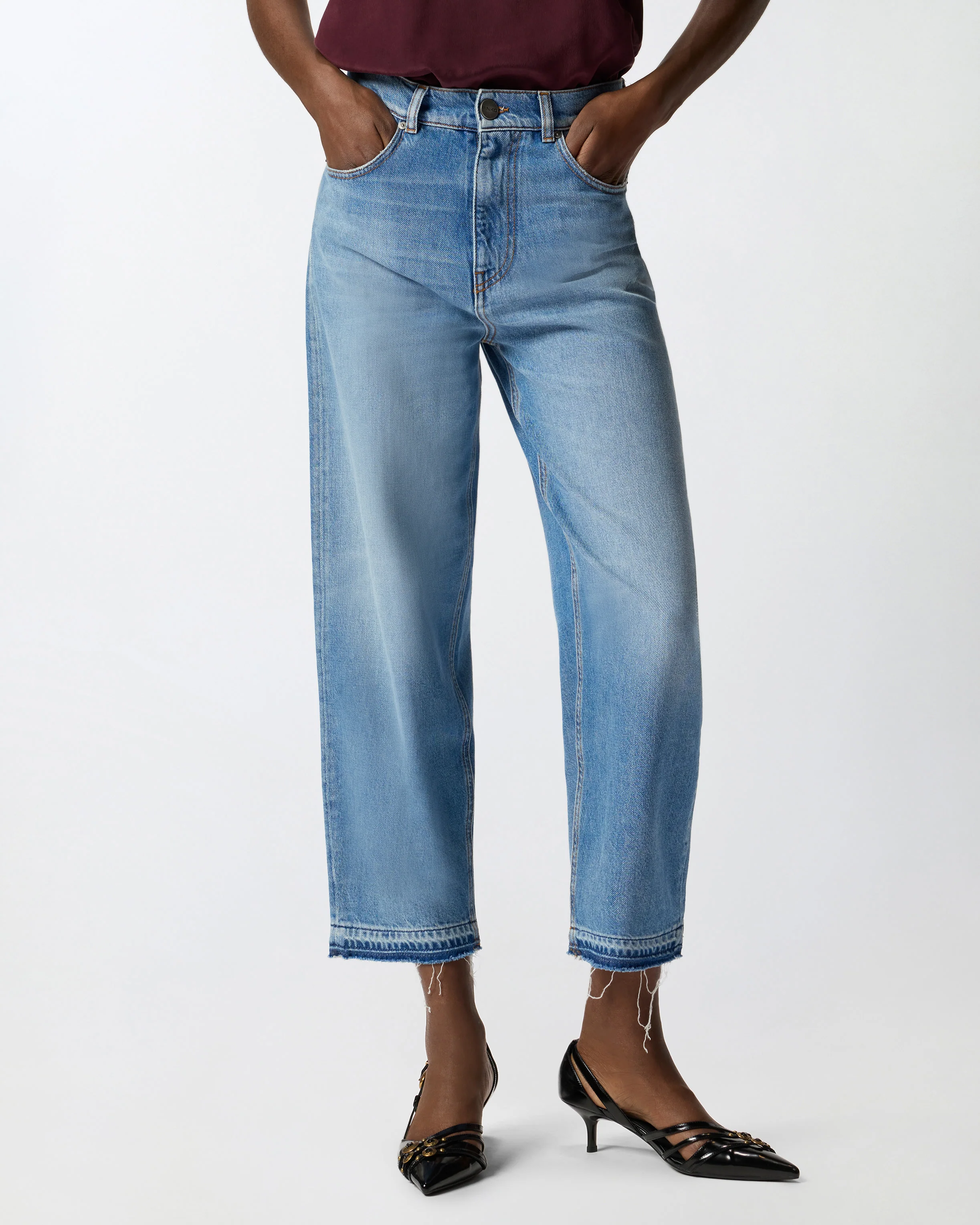 Jeans balloon fit con scoloriture - Image 2
