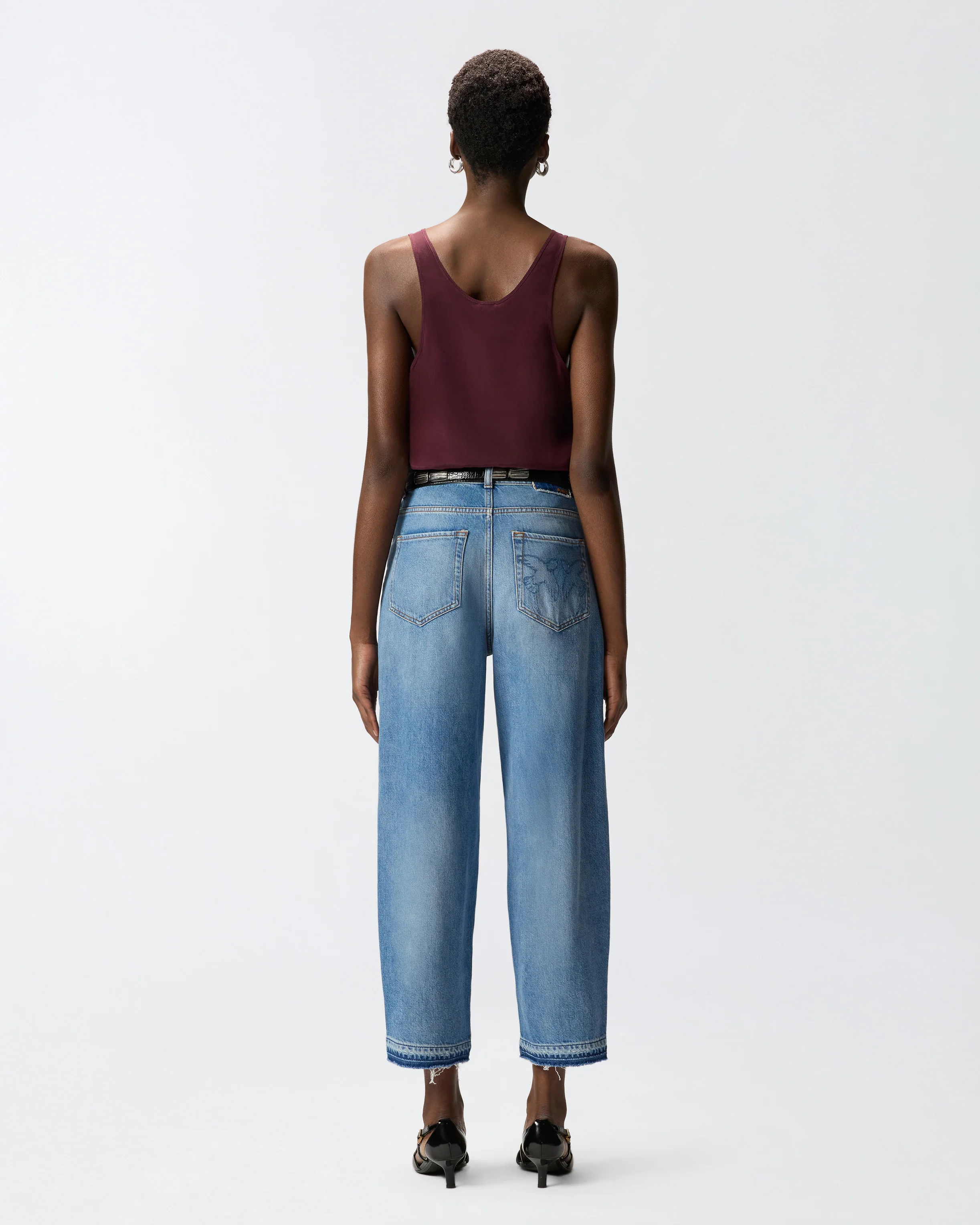 Jeans balloon fit con scoloriture - Image 3