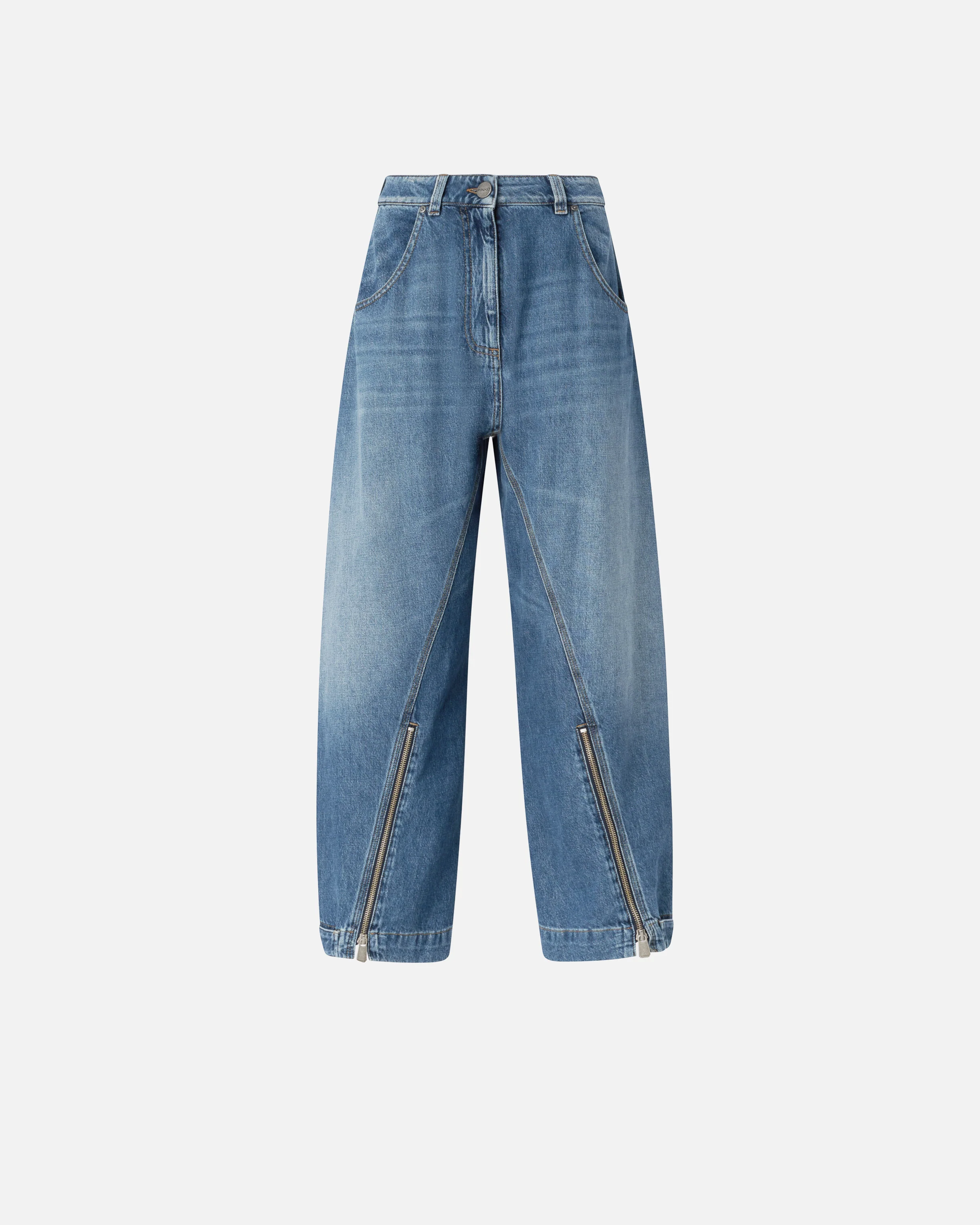 Jeans balloon fit con zip - Image 5