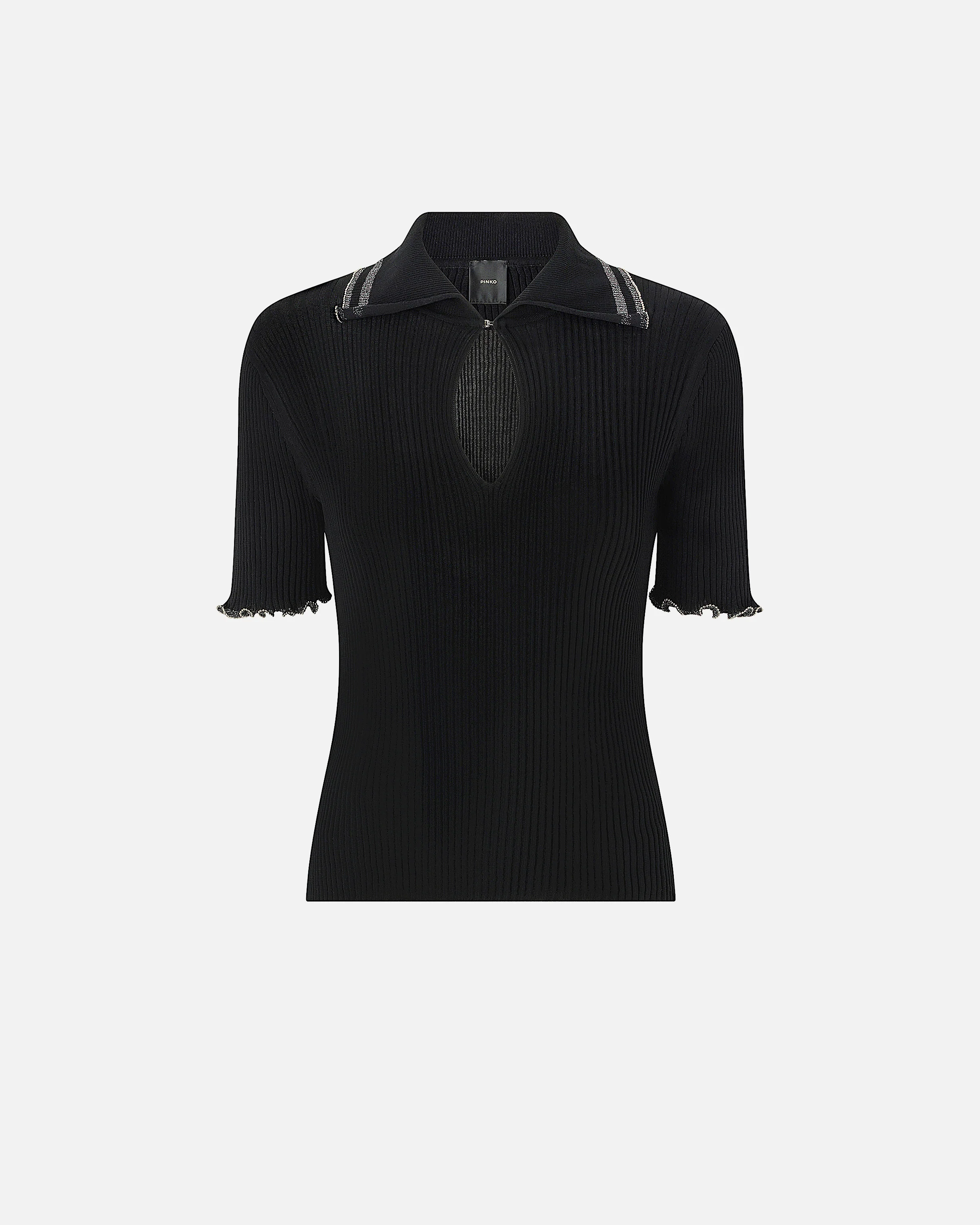 Maglia a costine con bordi gioiello - Image 5