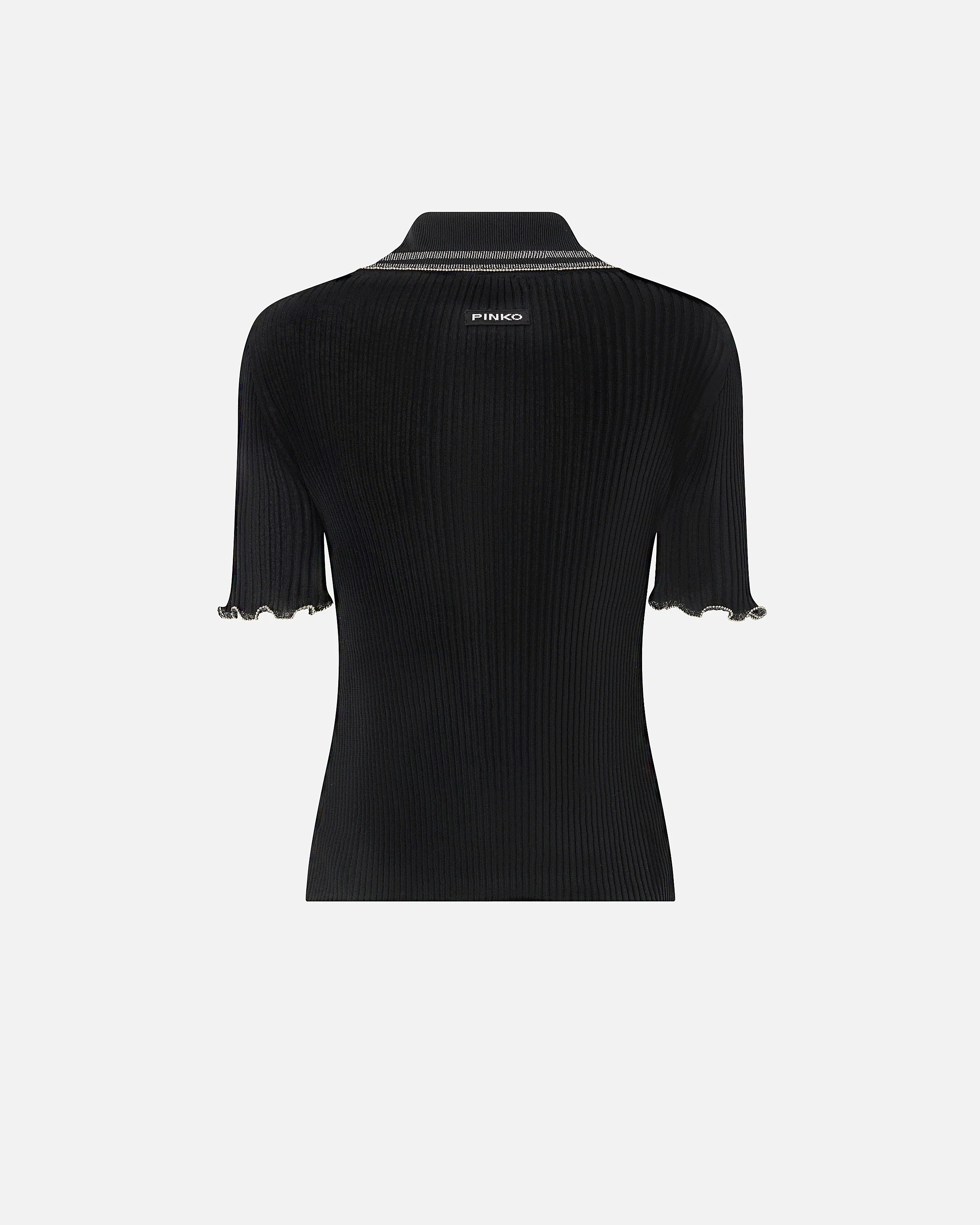 Maglia a costine con bordi gioiello - Image 6
