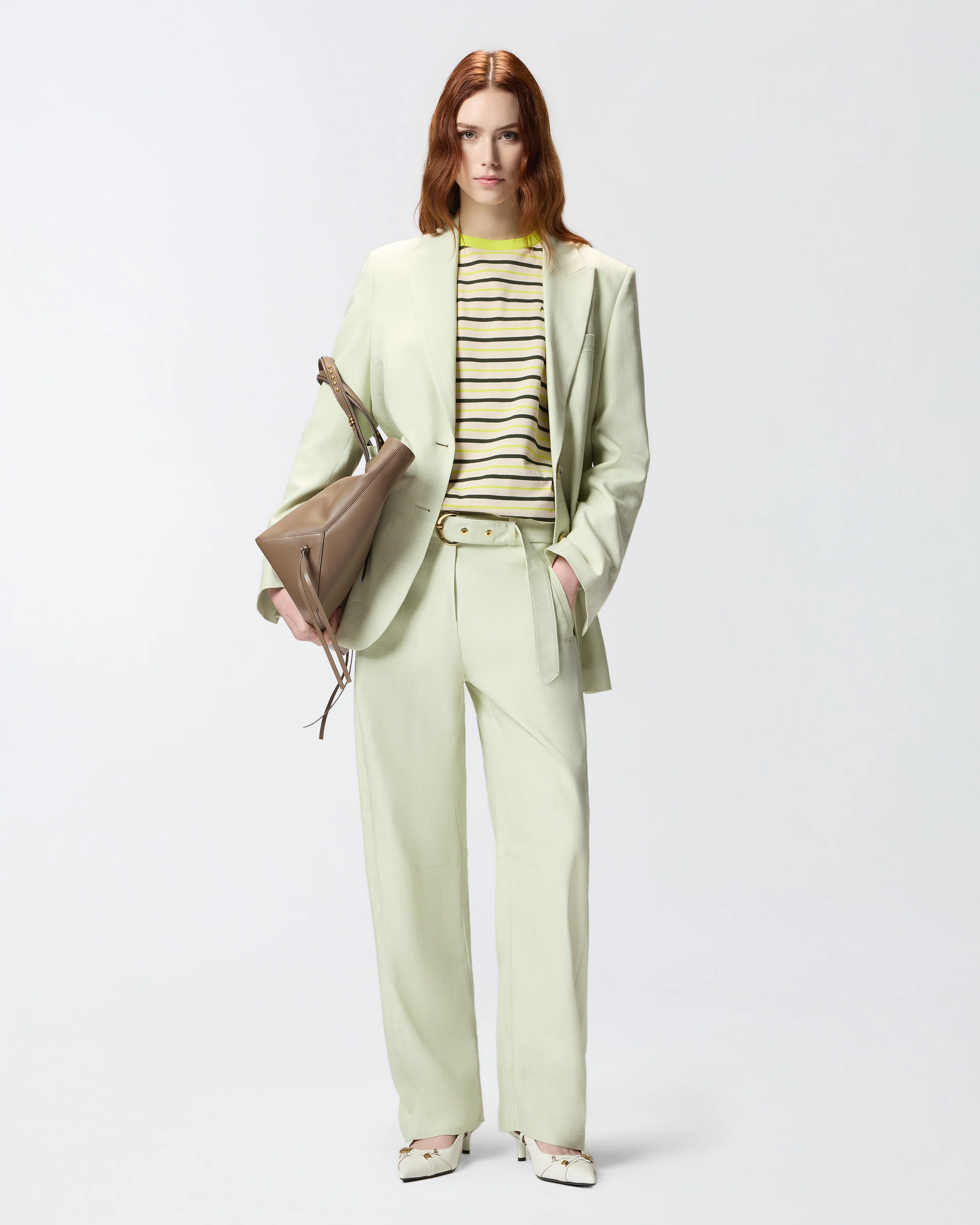 Maglia a righe con ricamo PINKO - Image 2