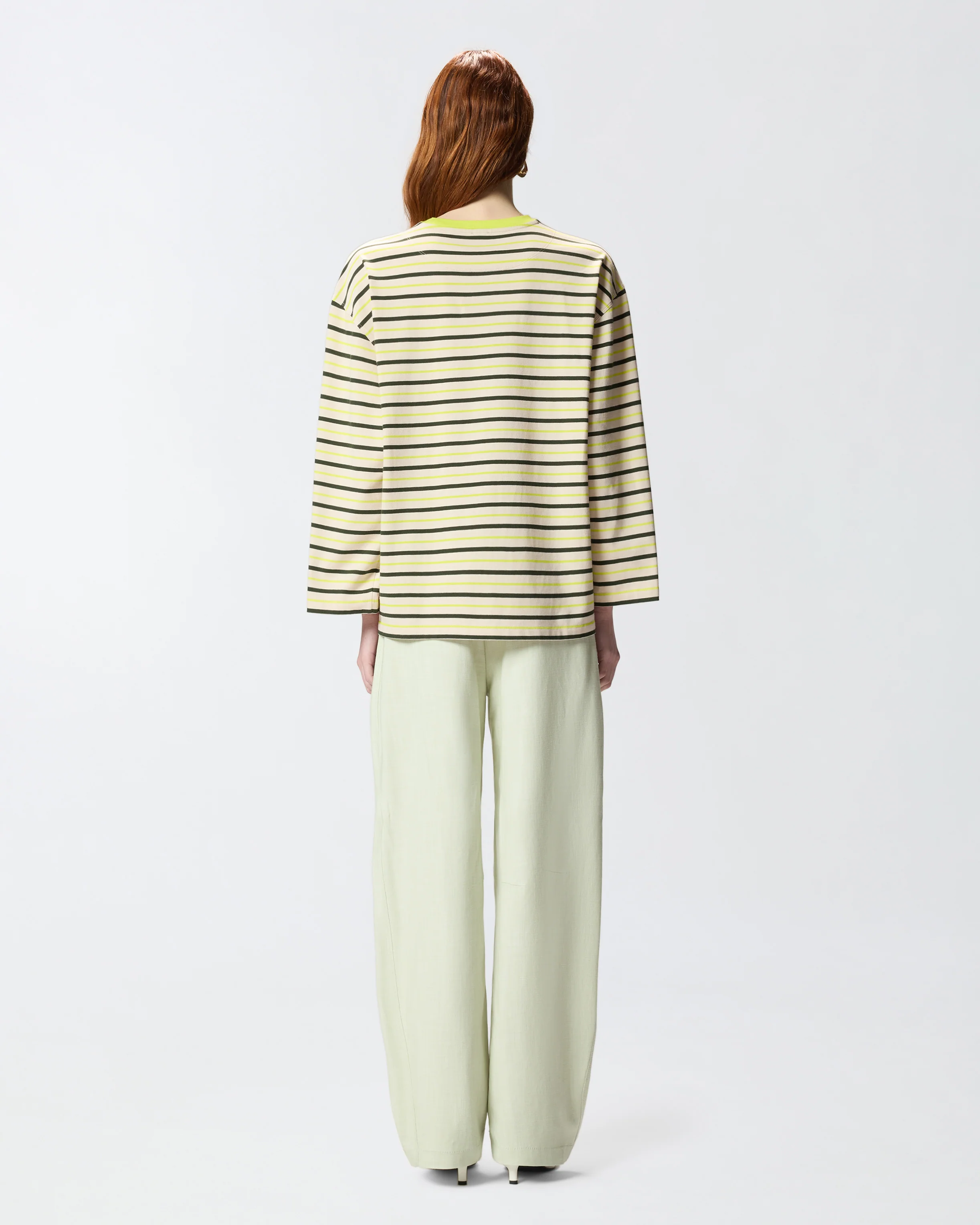 Maglia a righe con ricamo PINKO - Image 3