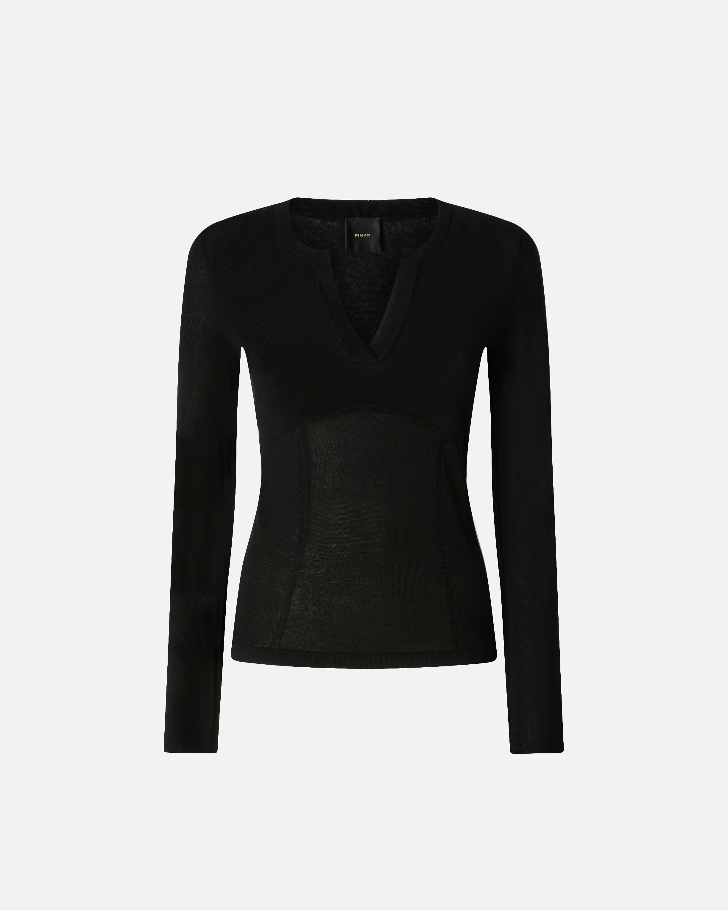 Maglia con girocollo aperto a V - Image 5