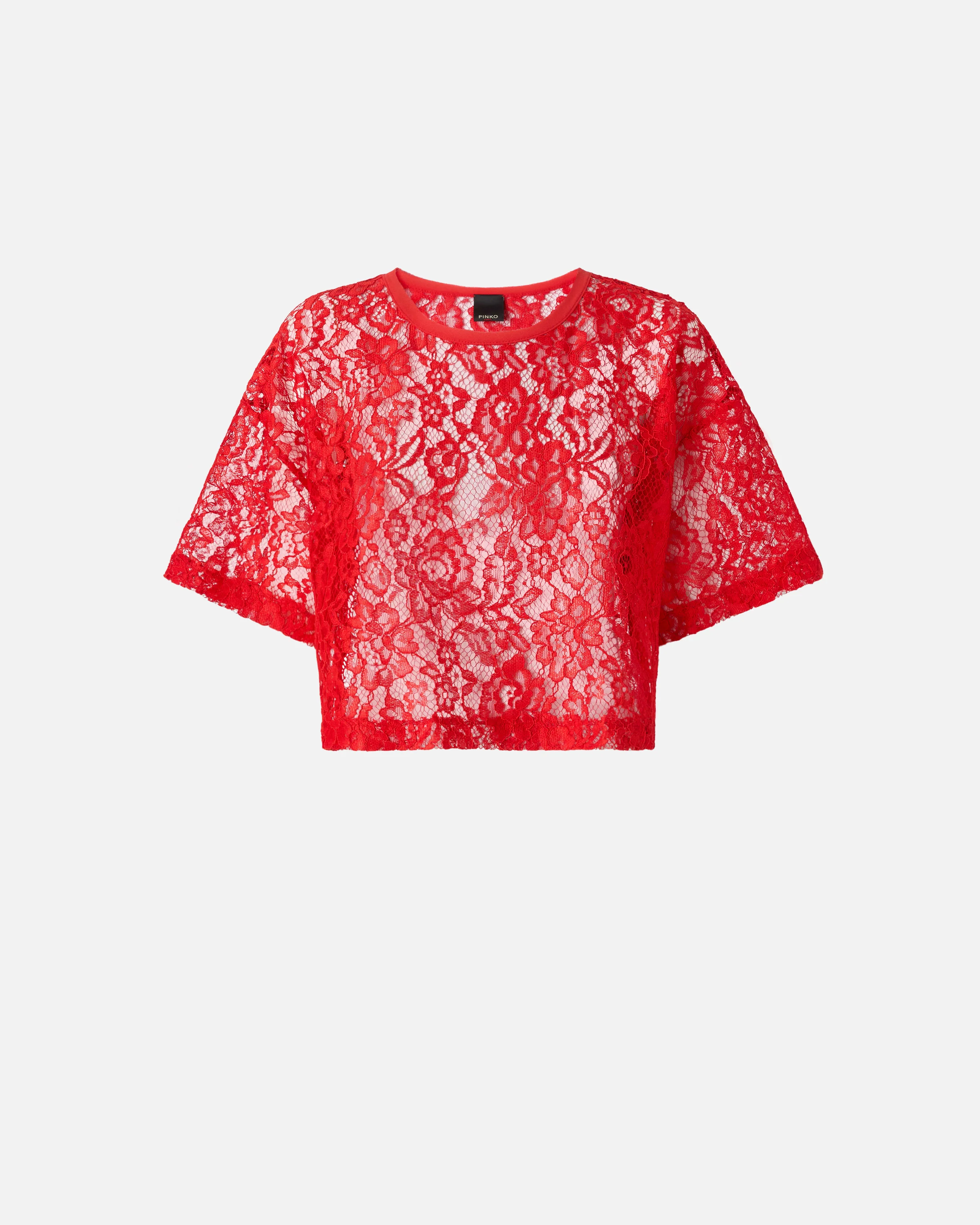 Maglia cropped in pizzo - Image 5