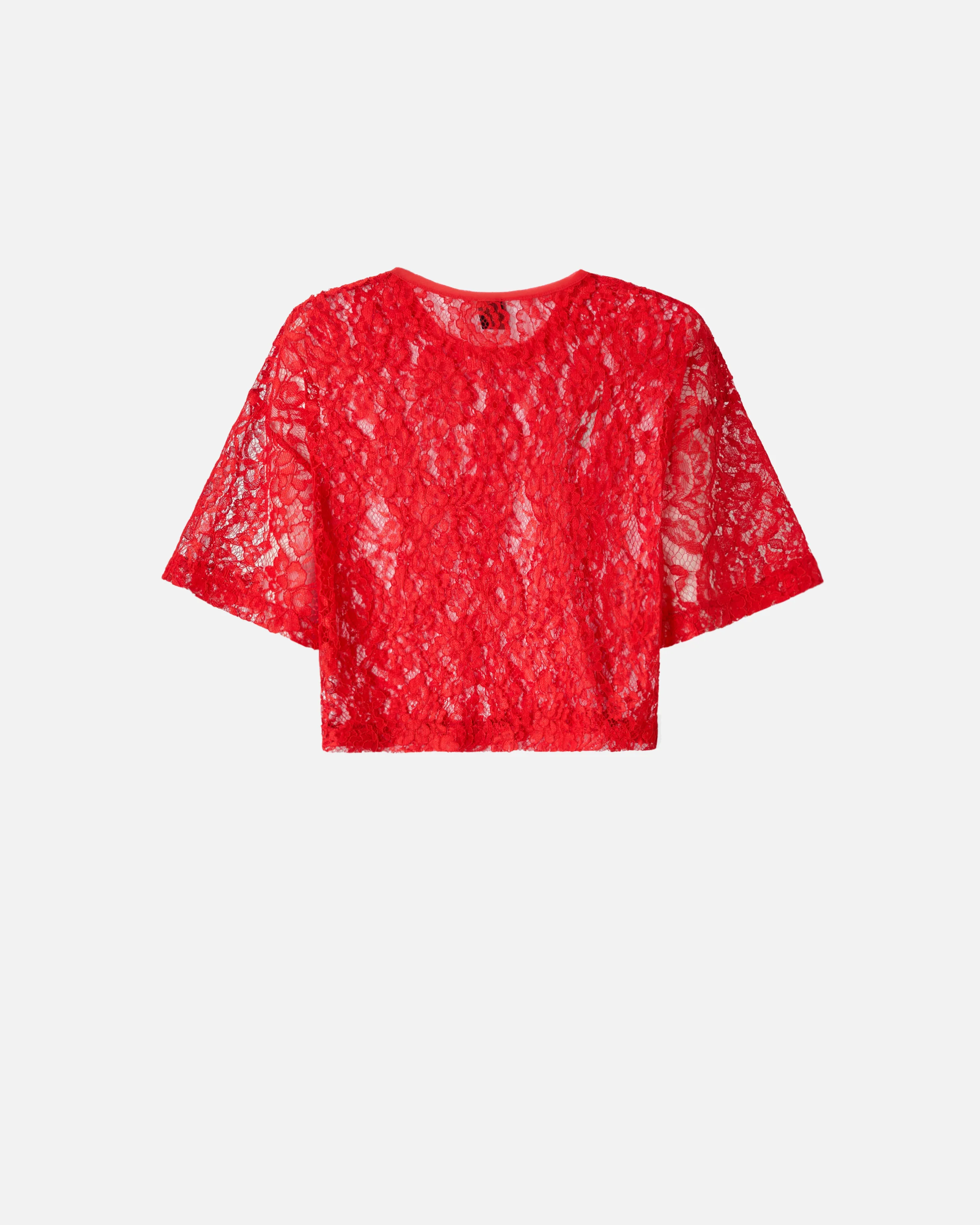 Maglia cropped in pizzo - Image 6