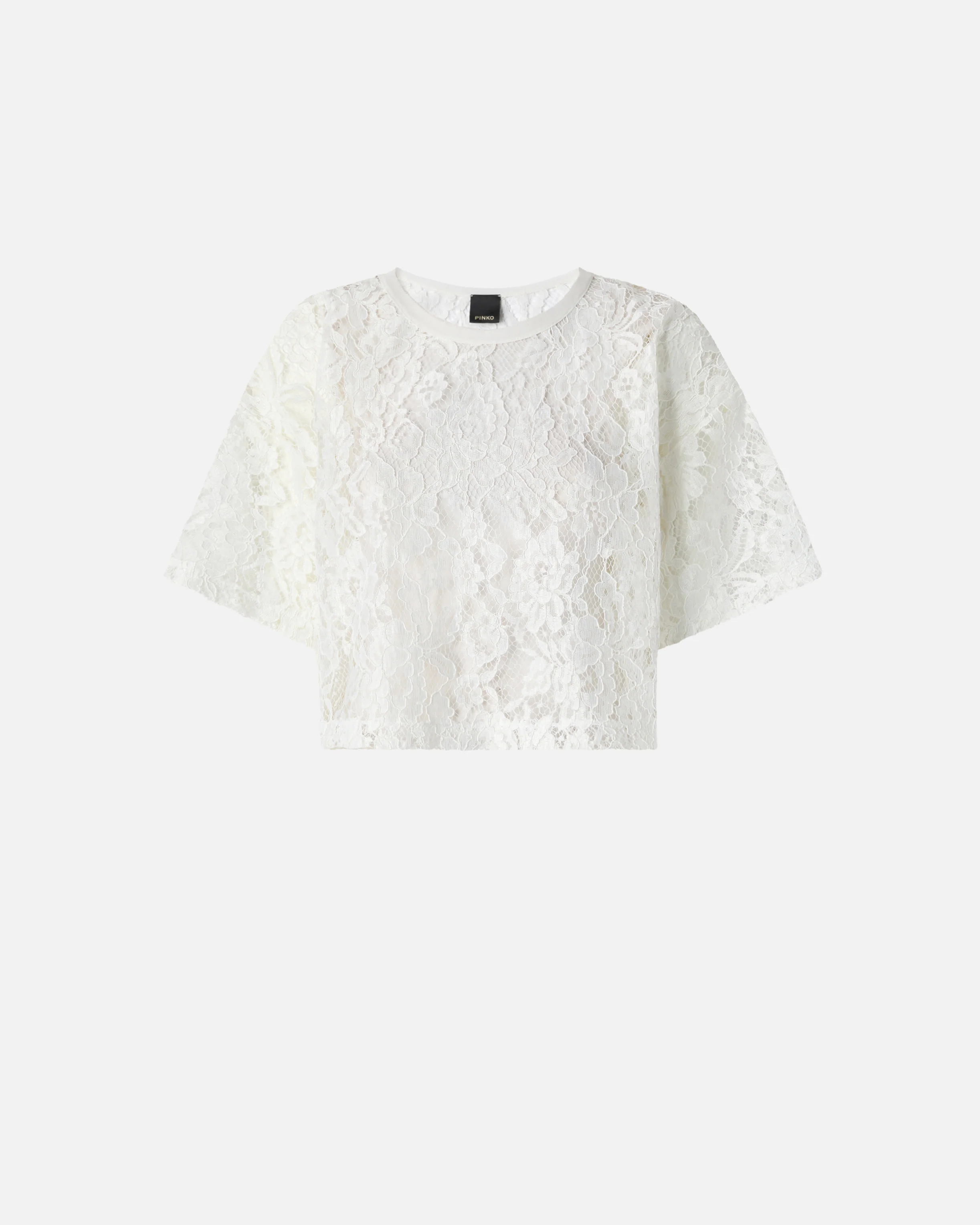 Maglia cropped in pizzo - Image 5