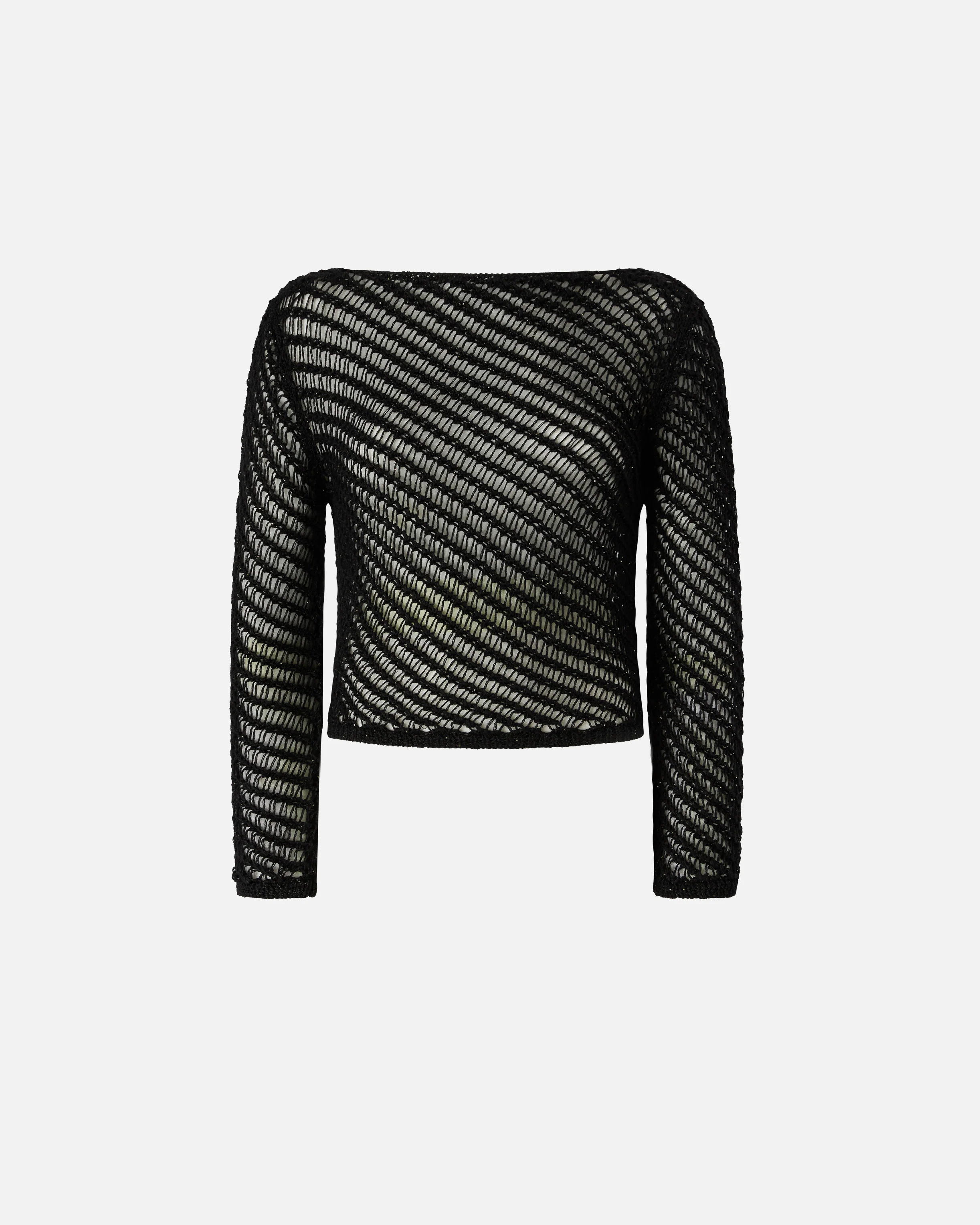 Maglia effetto uncinetto con paillettes - Image 5