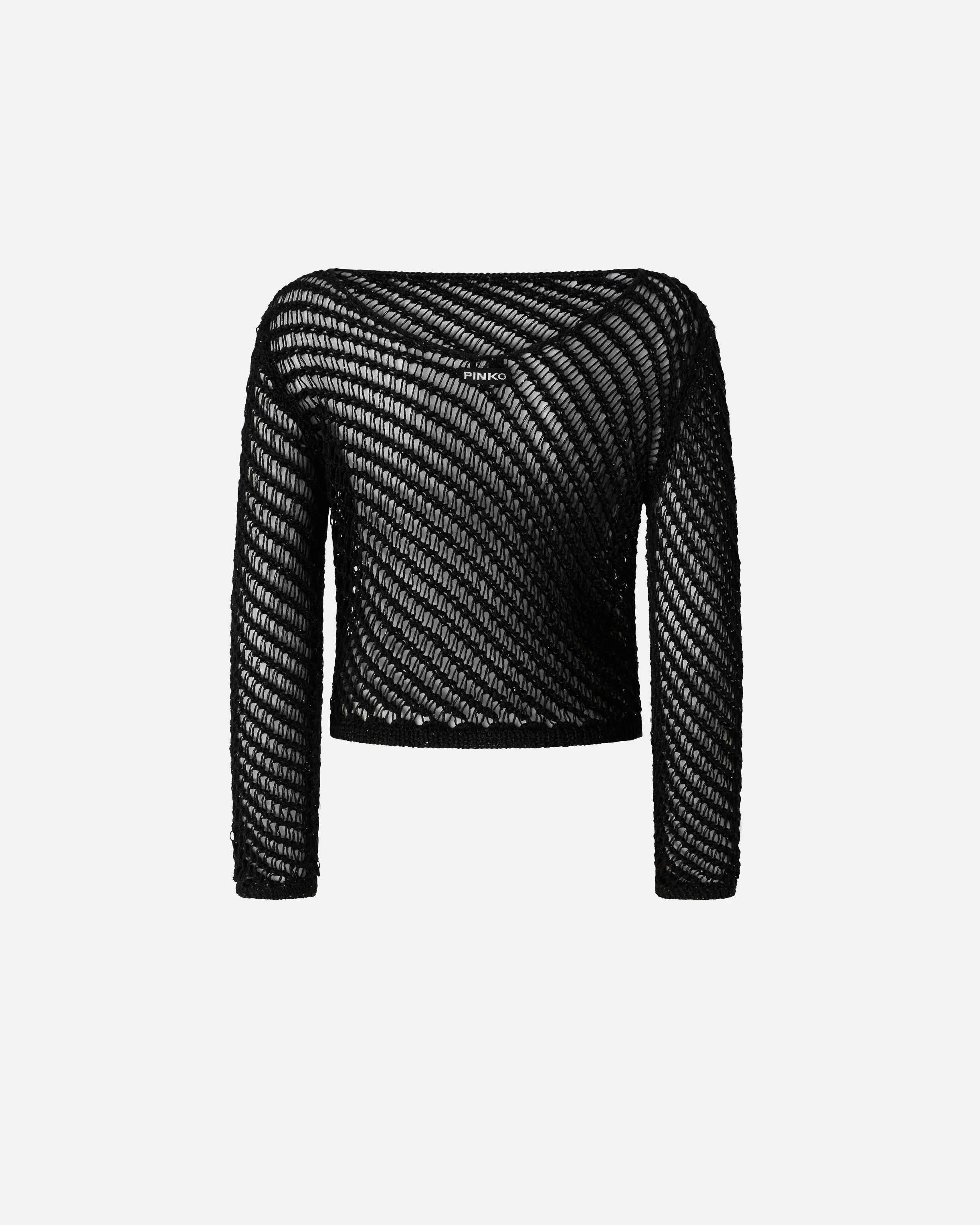Maglia effetto uncinetto con paillettes - Image 6
