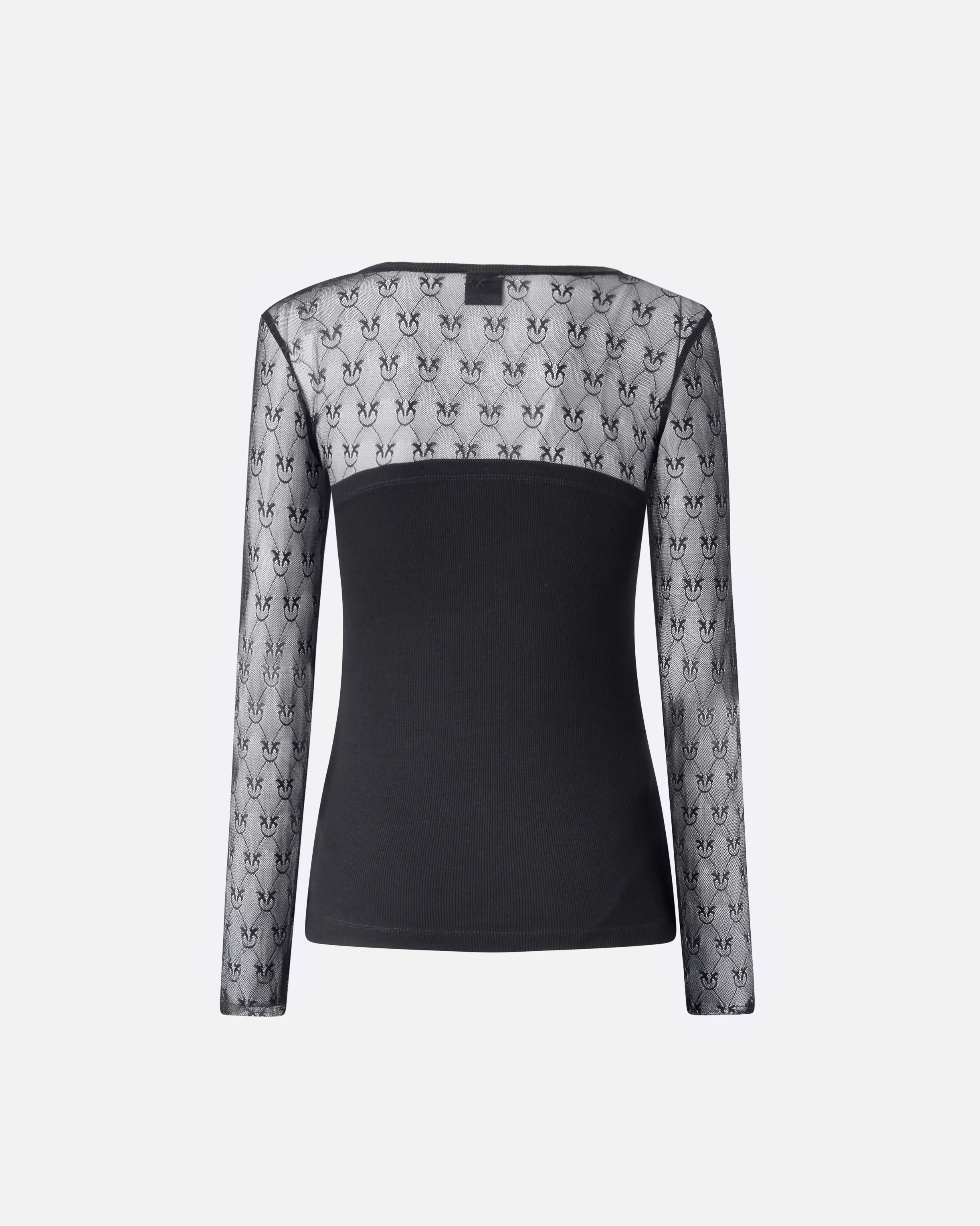 Maglia in jersey con pizzo logo Love Birds - Image 6