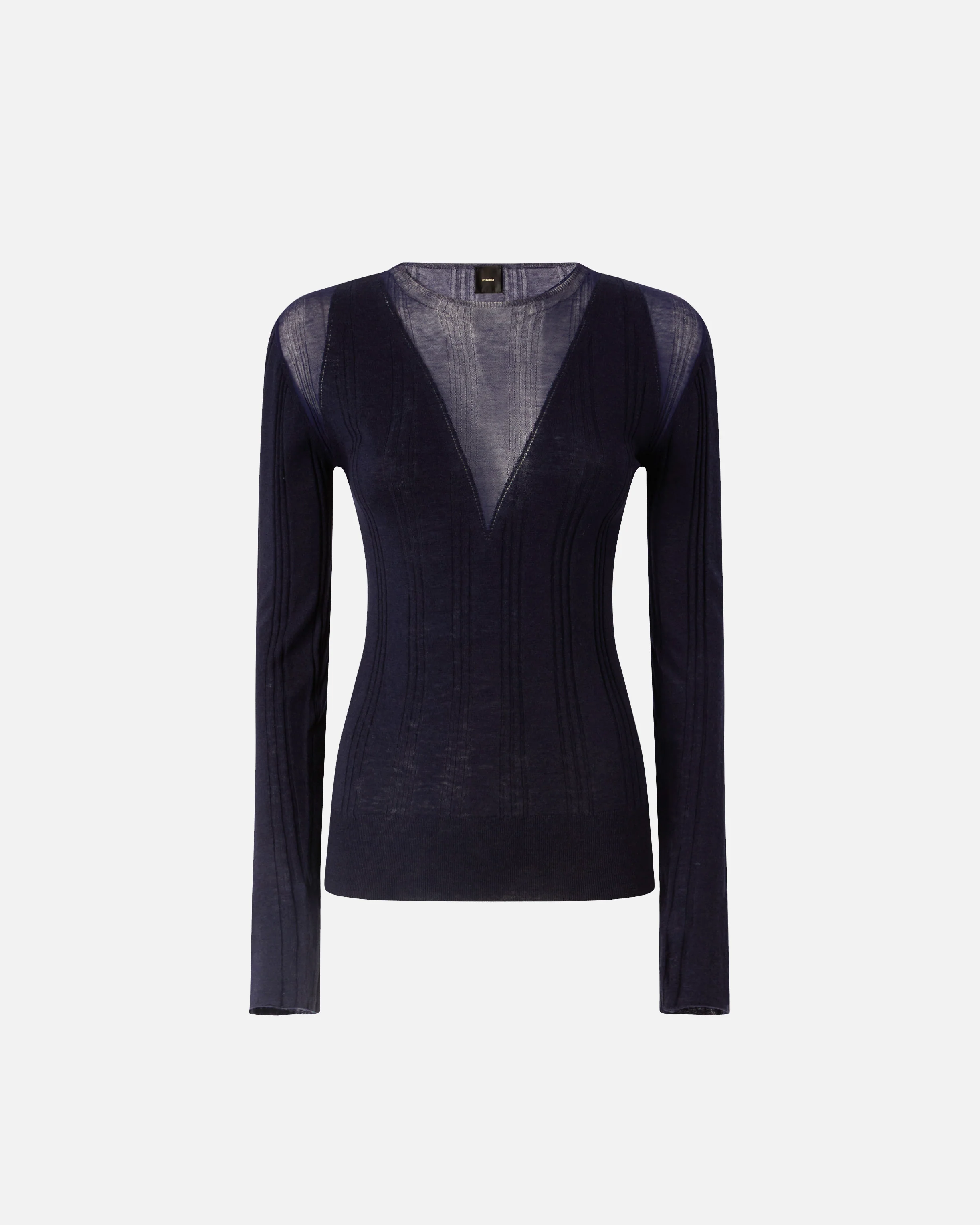 Maglia leggera a coste con trasparenze - Image 5