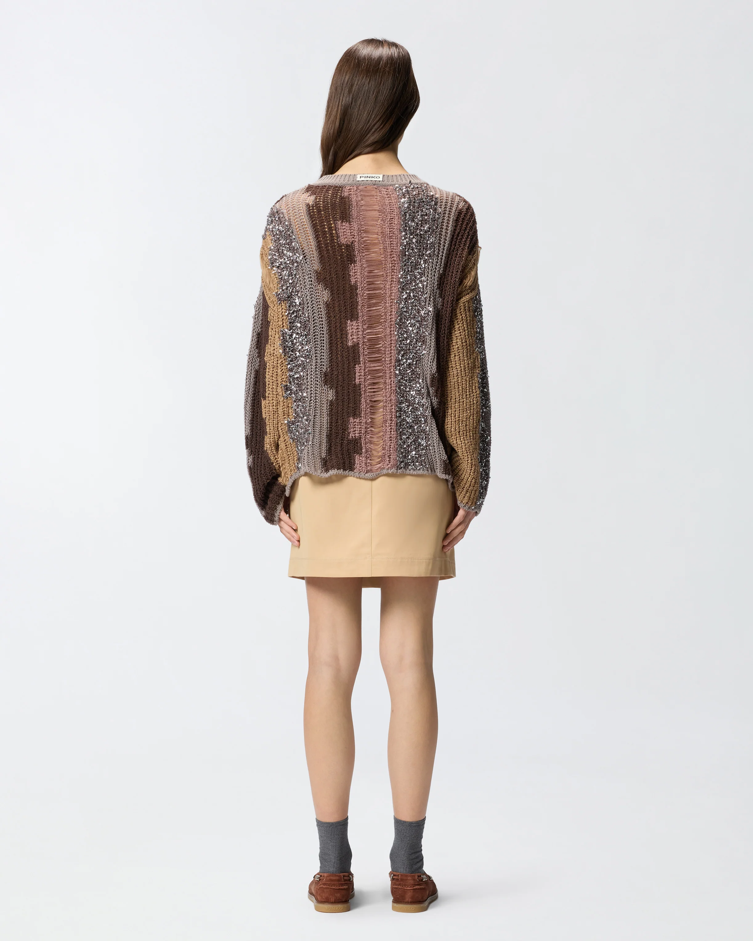 Maglione con intarsi di filati a contrasto - Image 3