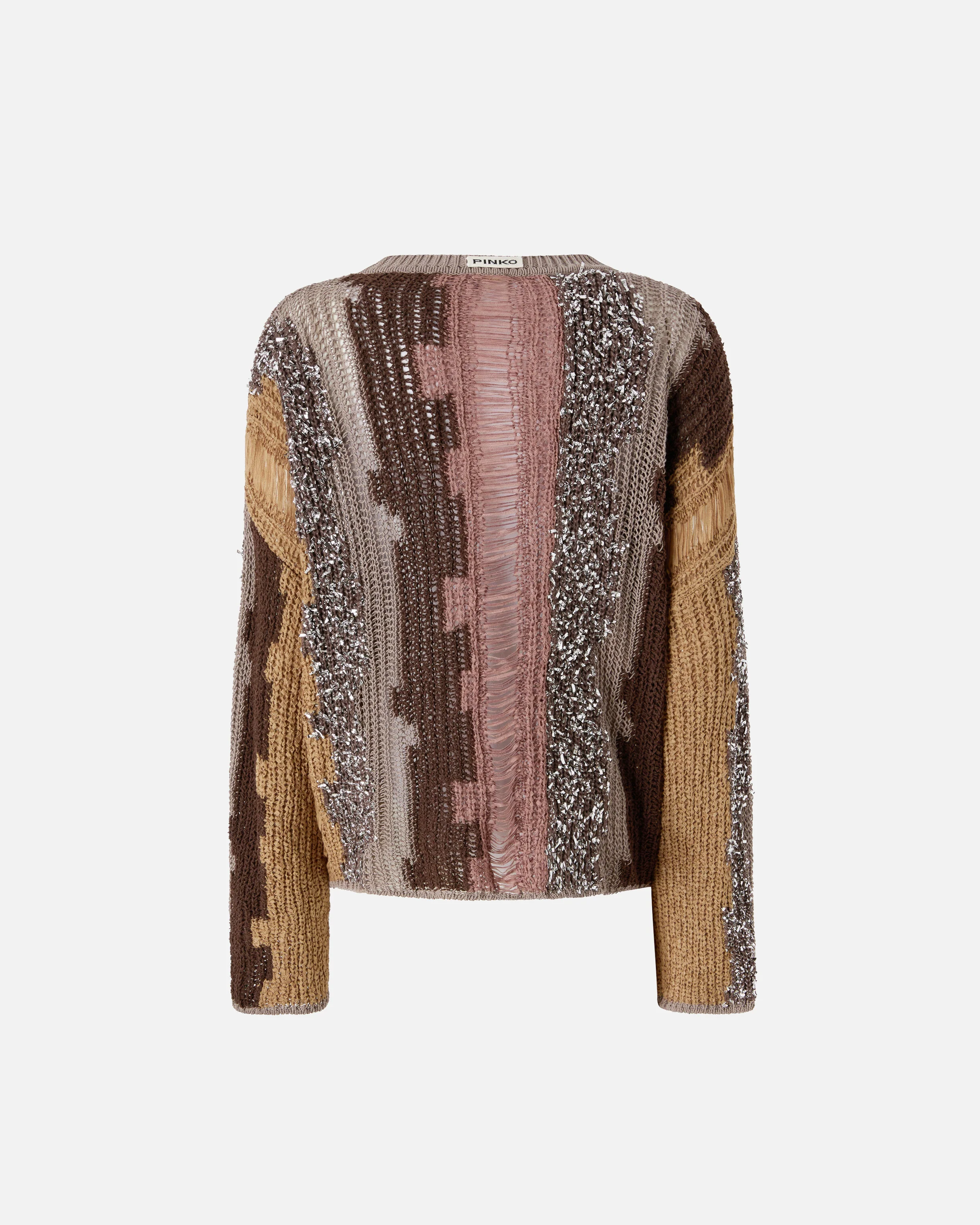 Maglione con intarsi di filati a contrasto - Image 6