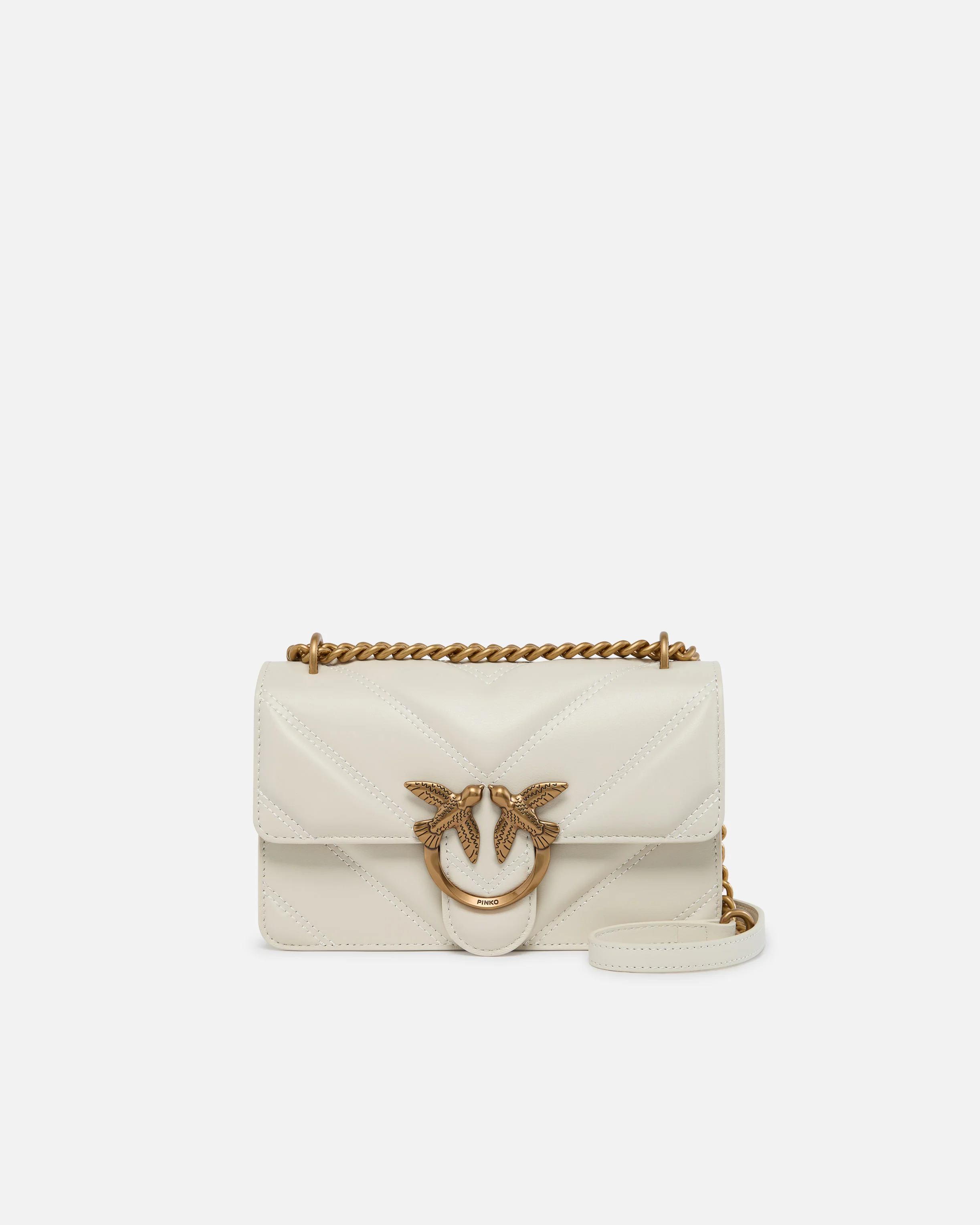 Mini borsa Love Bag nappa trapuntata chevron con tracolla