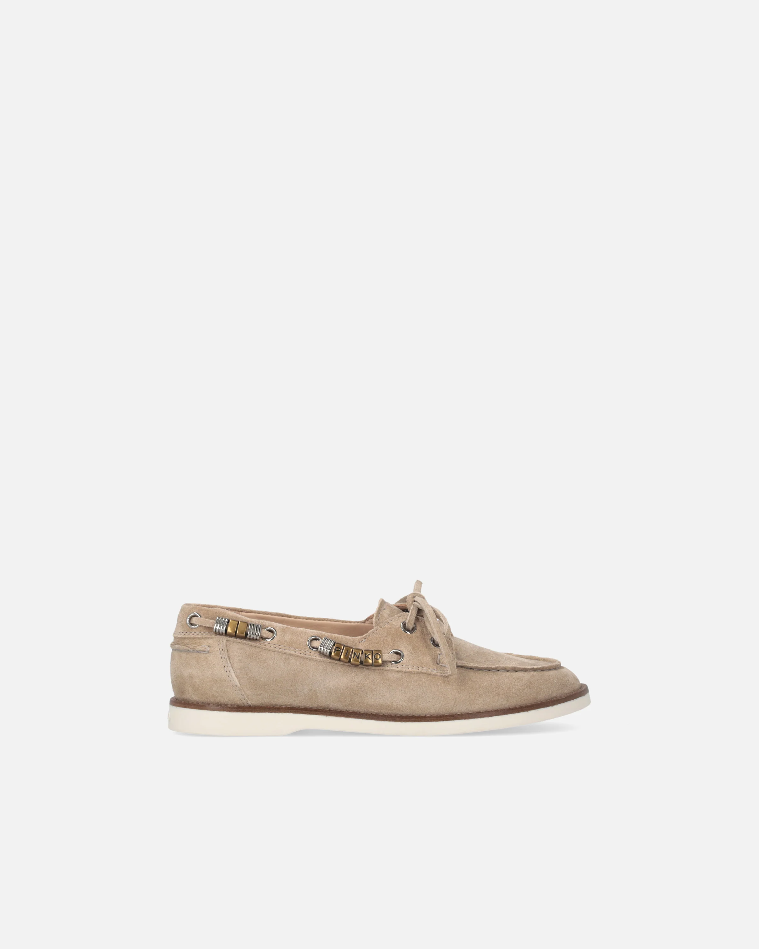 Mocassini in suede con applicazioni gioiello