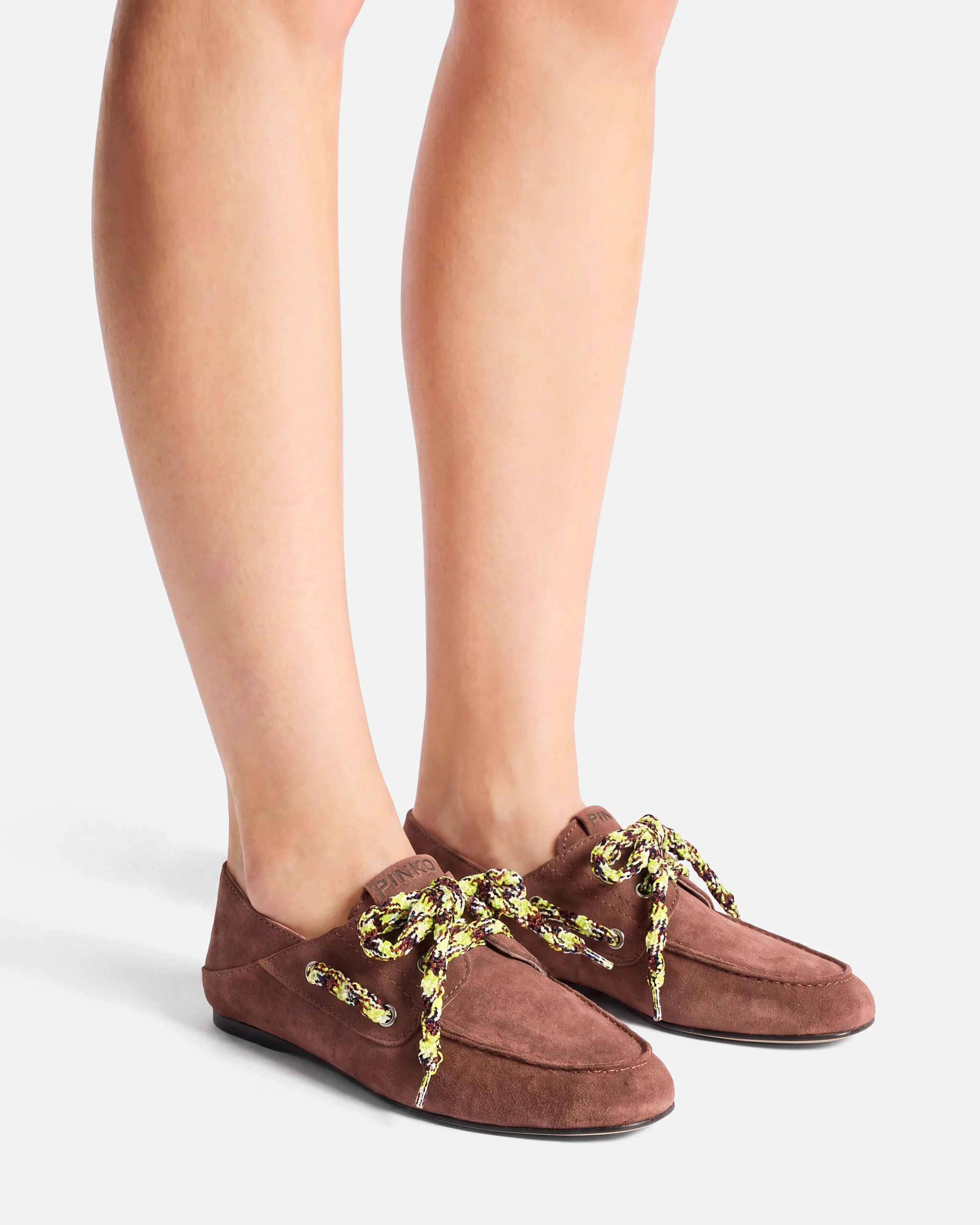 Mocassini in suede con lacci multicolor - Image 10