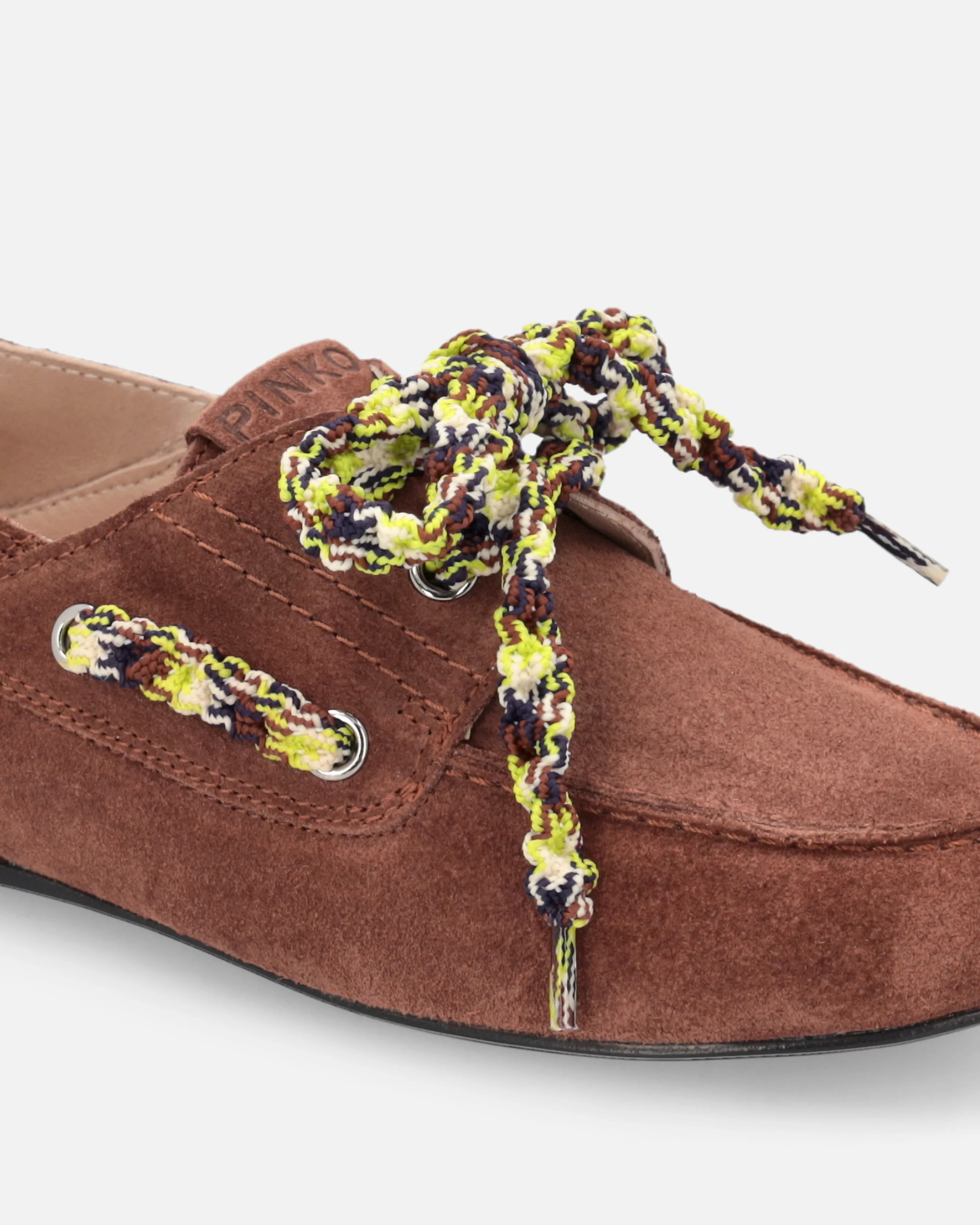 Mocassini in suede con lacci multicolor - Image 4